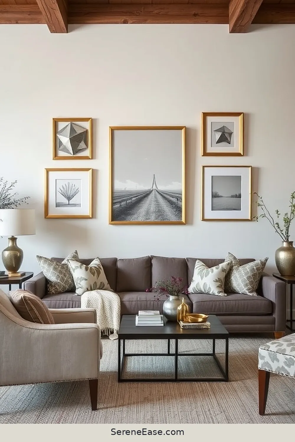 How to Add Metallic Accents in Your Modern Farmhouse Living Room Style 9 Metallic Artwork and Wall Decor for How to Add Metallic Accents in Your Modern Farmhouse Living Room Style