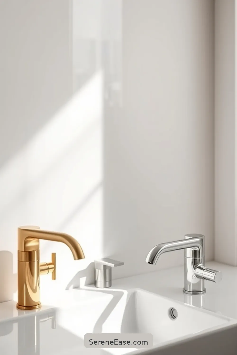 How to Add Metallic Accents in a Minimalist Bathroom Style 2 Choosing the Right Metallic Finish for How to Add Metallic Accents in a Minimalist Bathroom Style