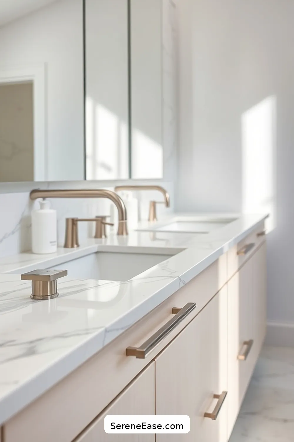 How to Add Metallic Accents in a Minimalist Bathroom Style 5 Hardware: Cabinet Handles and Knobs for How to Add Metallic Accents in a Minimalist Bathroom Style
