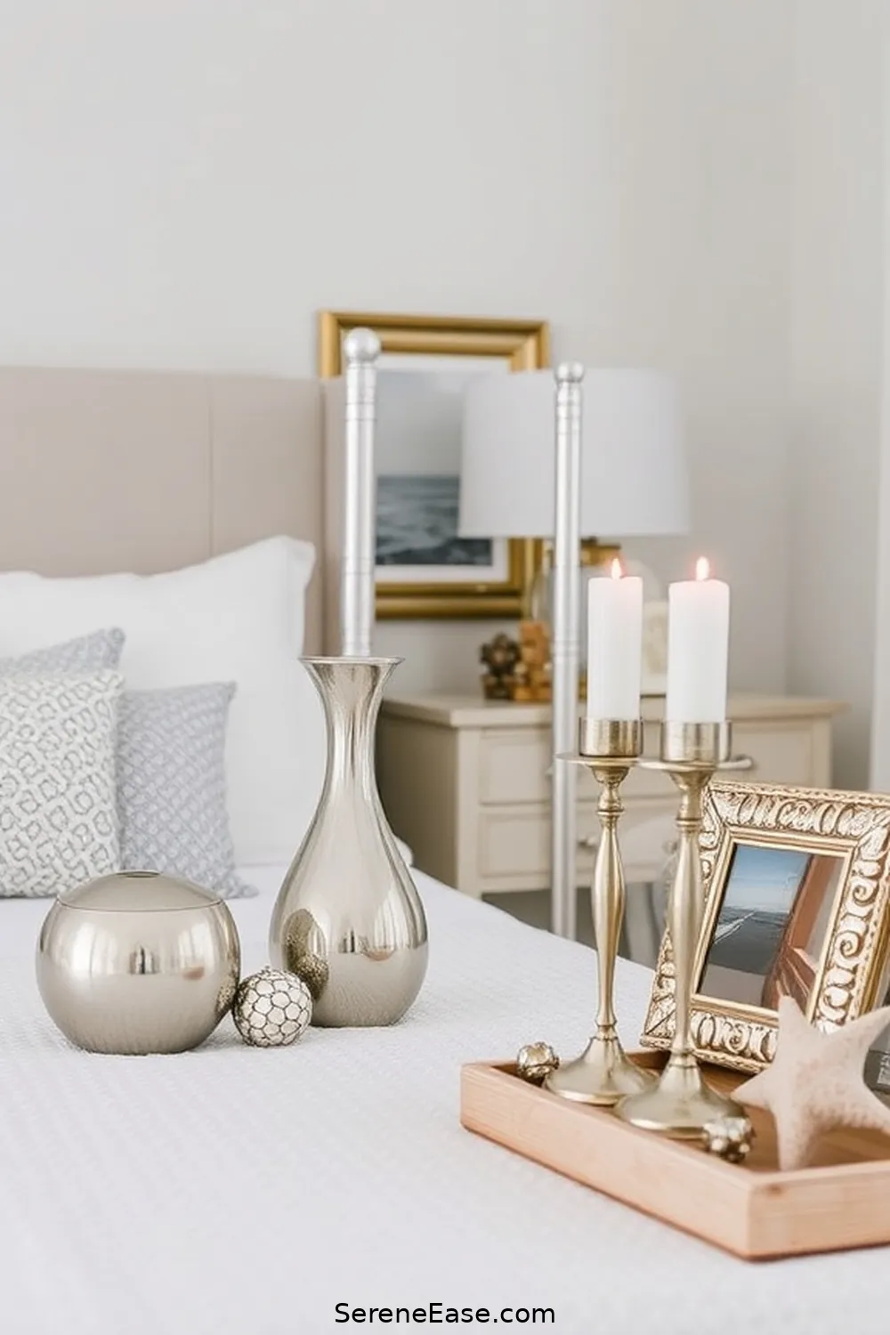 How to Add Metallic Accents to Your Coastal Style Bedroom 5 Adding Decorative Accessories for How to Add Metallic Accents to Your Coastal Style Bedroom