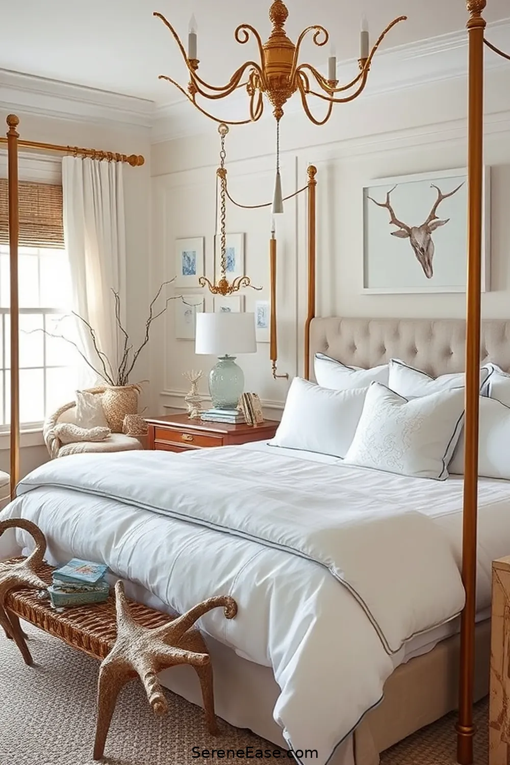 How to Add Metallic Accents to Your Coastal Style Bedroom 9 Blending Metallics With Natural Elements for How to Add Metallic Accents to Your Coastal Style Bedroom