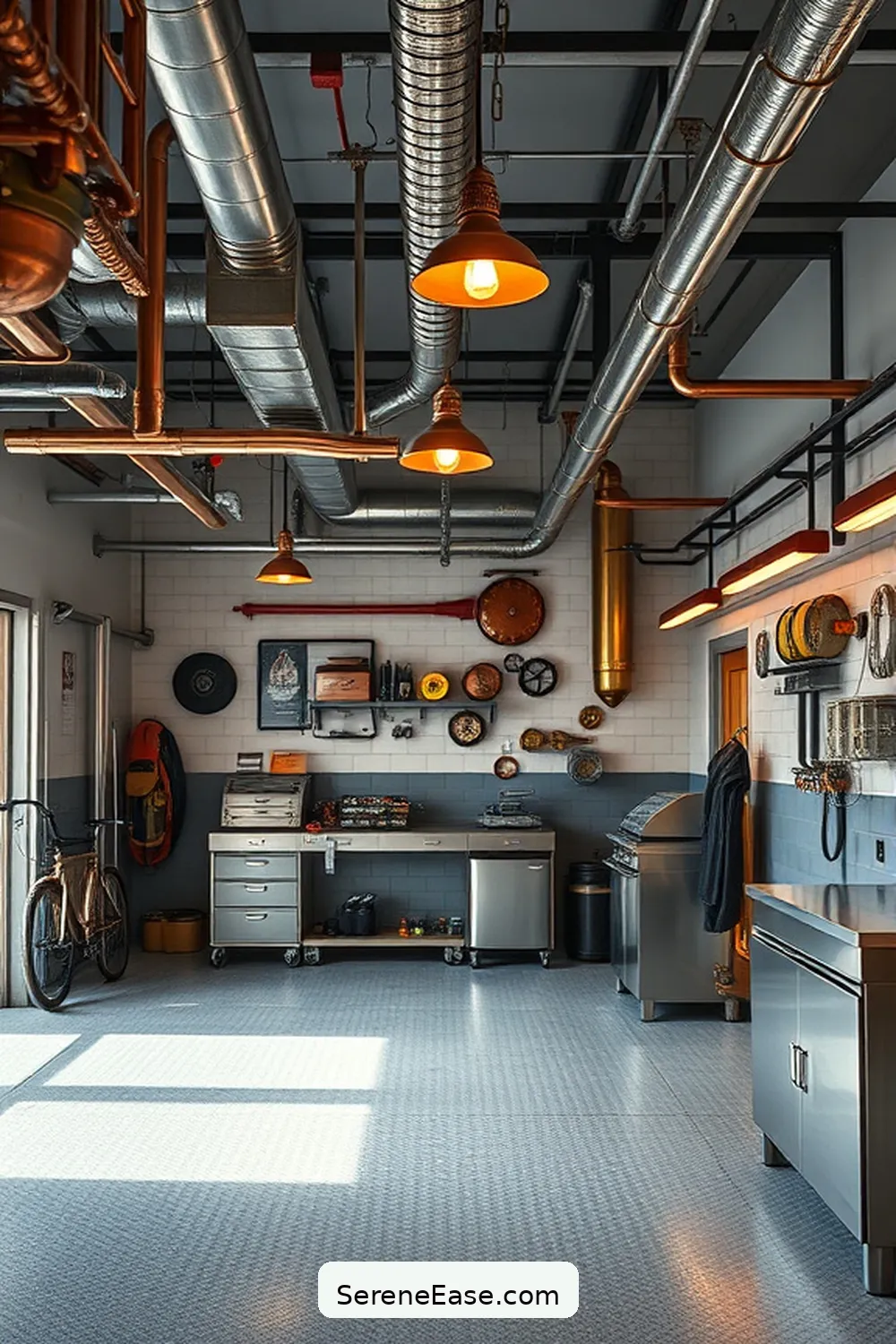 How to Add Metallic Accents to Your Industrial Style Garage 7 Accentuate With Metallic Decor for How to Add Metallic Accents to Your Industrial Style Garage