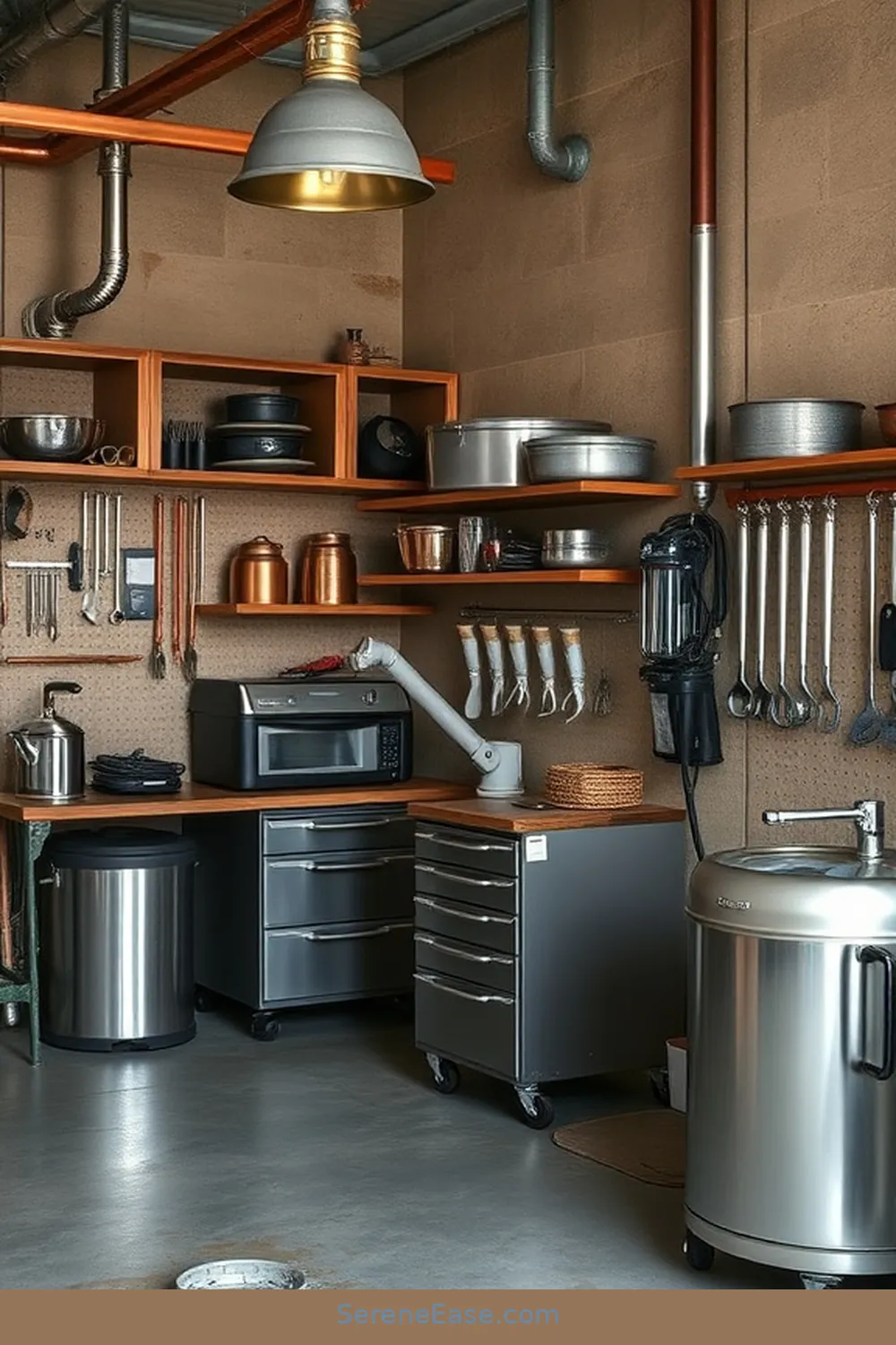 How to Add Metallic Accents to Your Industrial Style Garage 2 Choose the Right Metallic Finishes for How to Add Metallic Accents to Your Industrial Style Garage