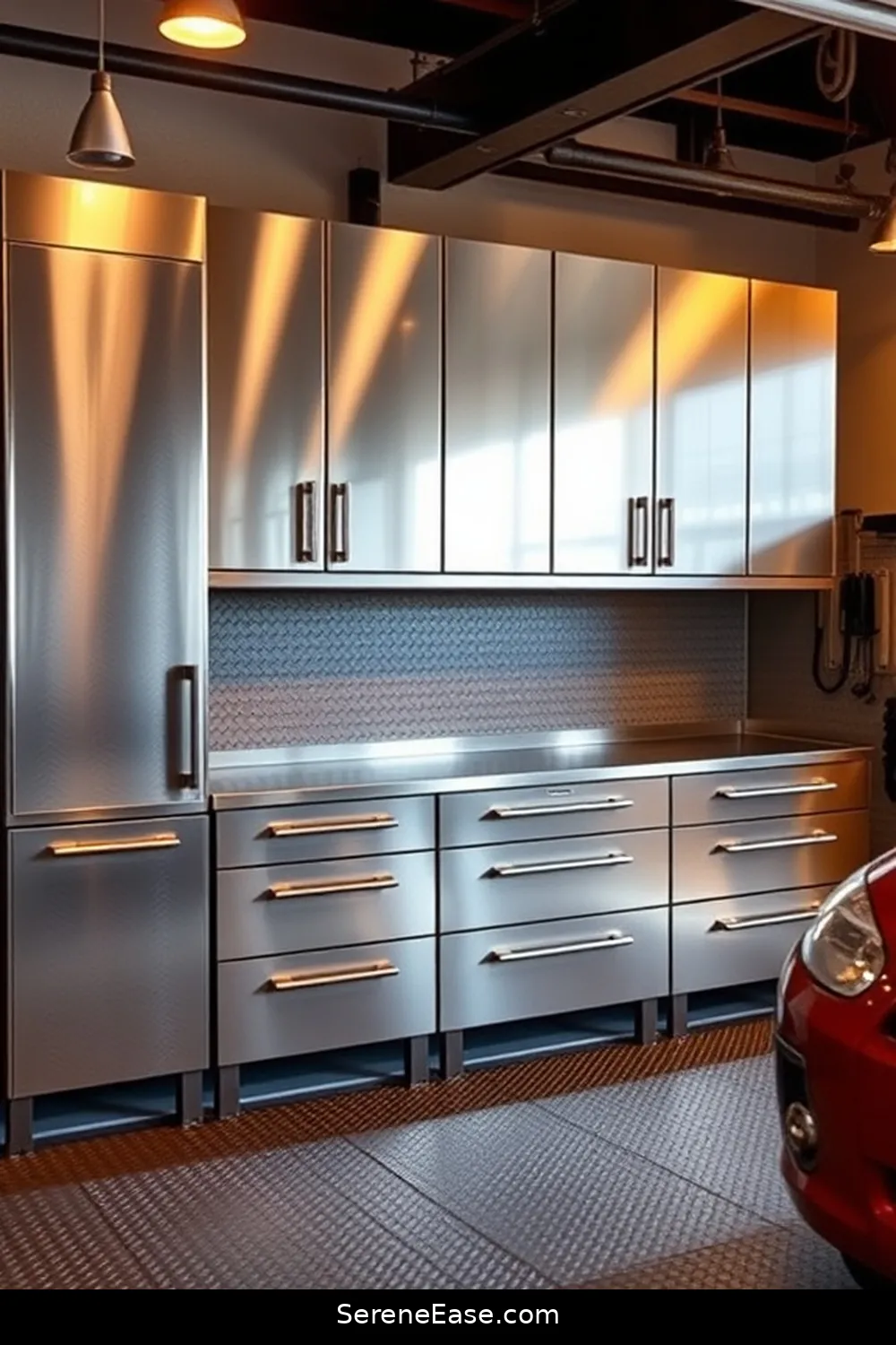 How to Add Metallic Accents to Your Industrial Style Garage 8 Integrate Metallic Storage Solutions for How to Add Metallic Accents to Your Industrial Style Garage