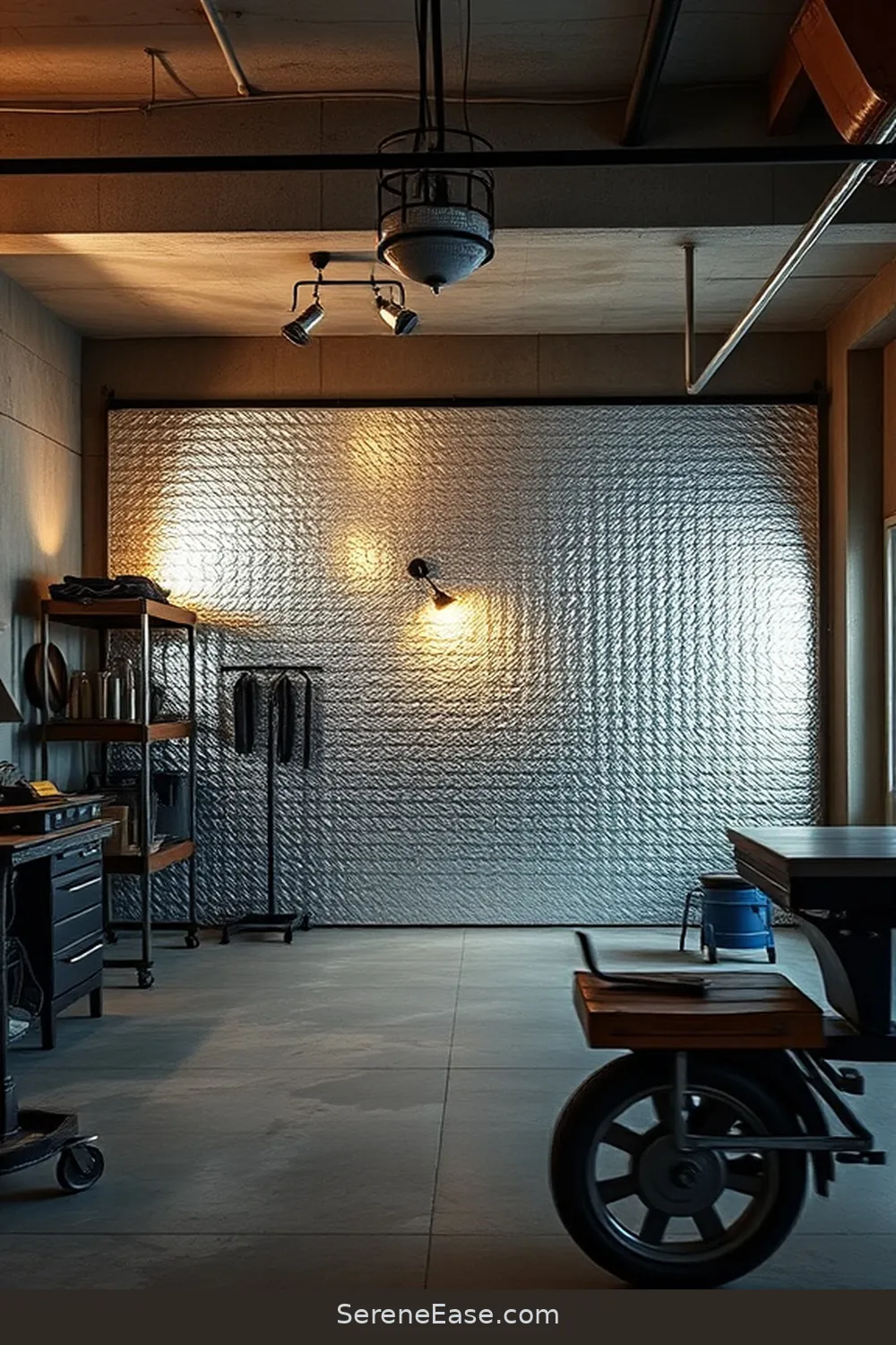 How to Add Metallic Accents to Your Industrial Style Garage 5 Use Metallic Paint for Accent Walls for How to Add Metallic Accents to Your Industrial Style Garage
