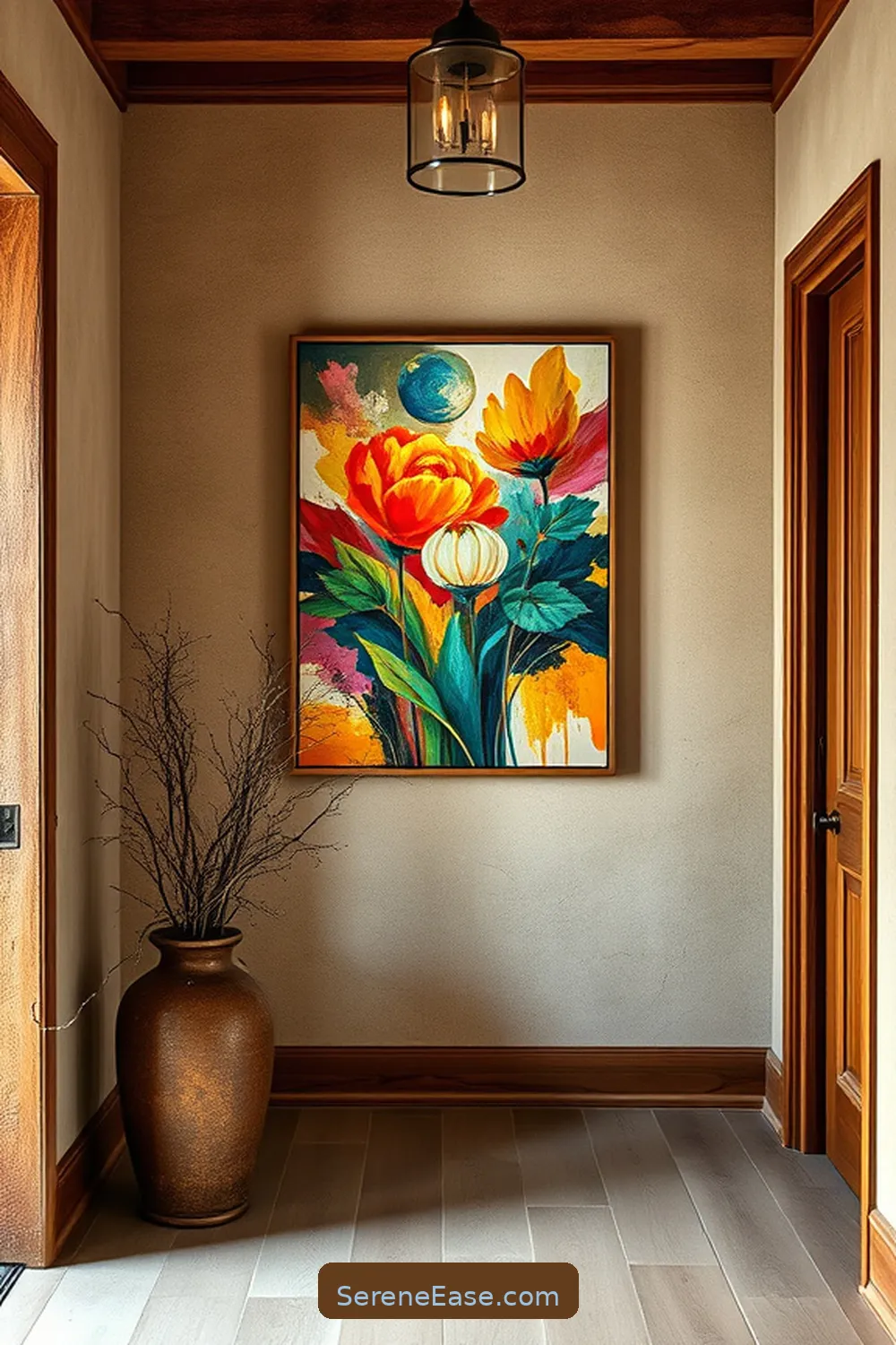 How to Blend Jewel Tones With Rustic Style for Your Entryway 9 Artwork and Decor: Focal Points of Color for How to Blend Jewel Tones With Rustic Style for Your Entryway