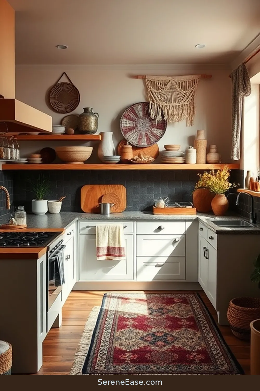 How to Blend Monochromatic Colors With Bohemian Style in Your Kitchen 5 Layering Textures and Patterns for How to Blend Monochromatic Colors With Bohemian Style in Your Kitchen