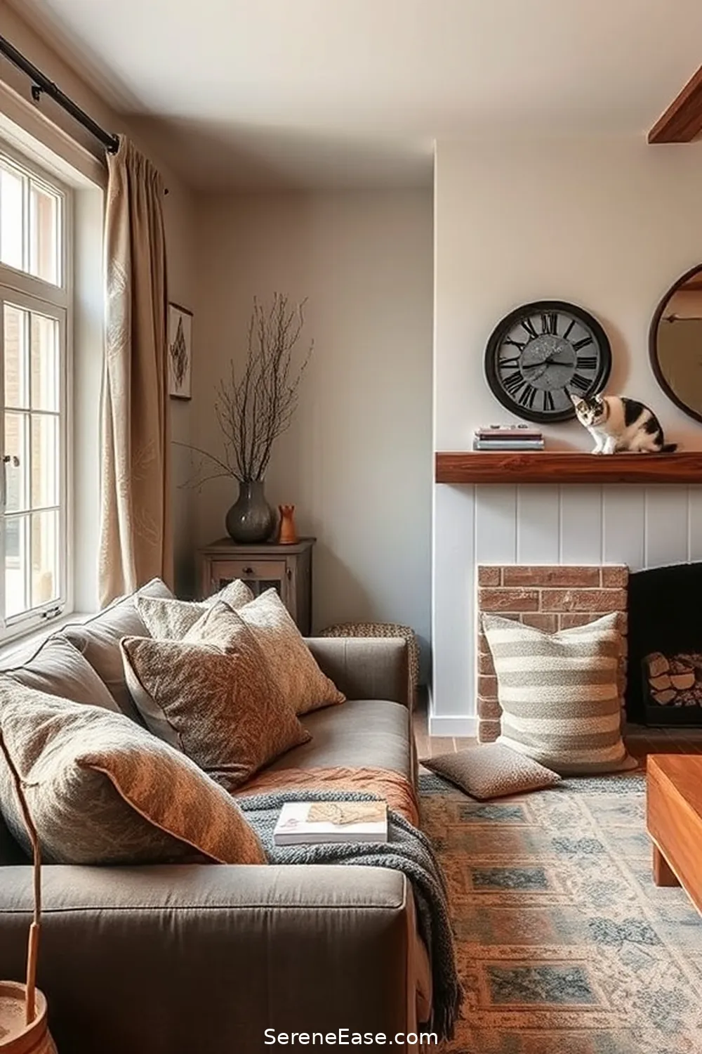 Layering Shades and Tones for Depth for How to Blend Monochromatic Colors With Rustic Living Room Style