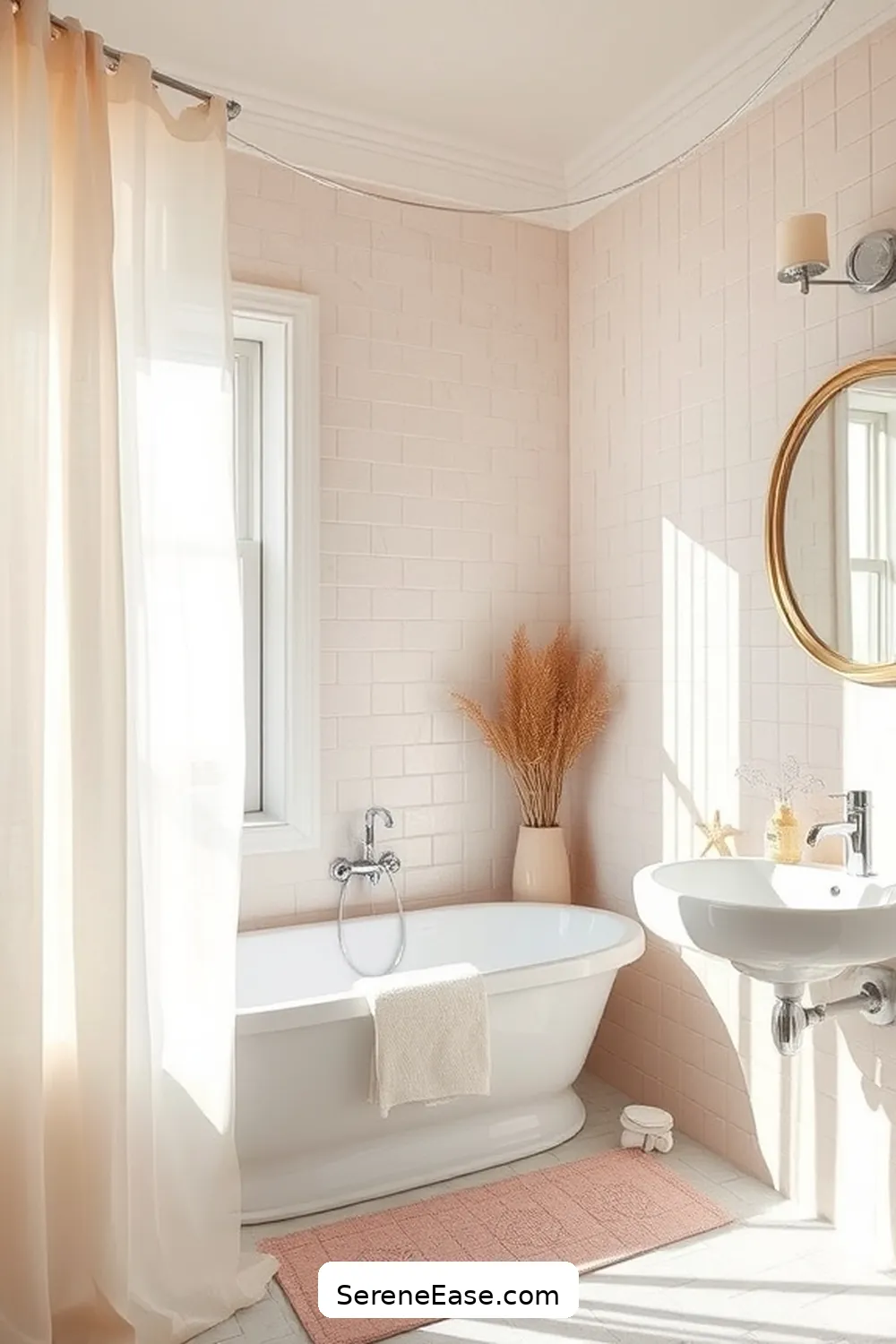 How to Blend Pastels and Coastal Style in Your Bathroom 6 Utilizing Natural Light for How to Blend Pastels and Coastal Style in Your Bathroom