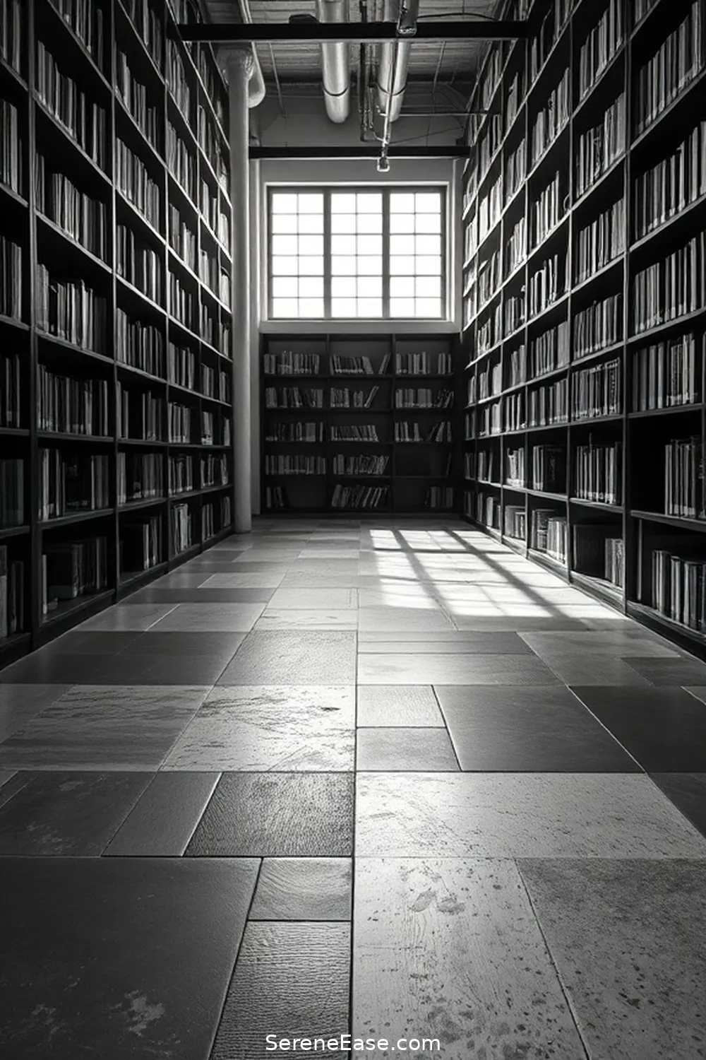 How to Create a Black and White Industrial Style Library 7 Flooring Choices and Textures for How to Create a Black and White Industrial Style Library