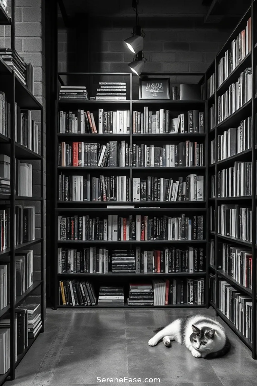 How to Create a Black and White Industrial Style Library 16 Showcasing Your Book Collection for How to Create a Black and White Industrial Style Library