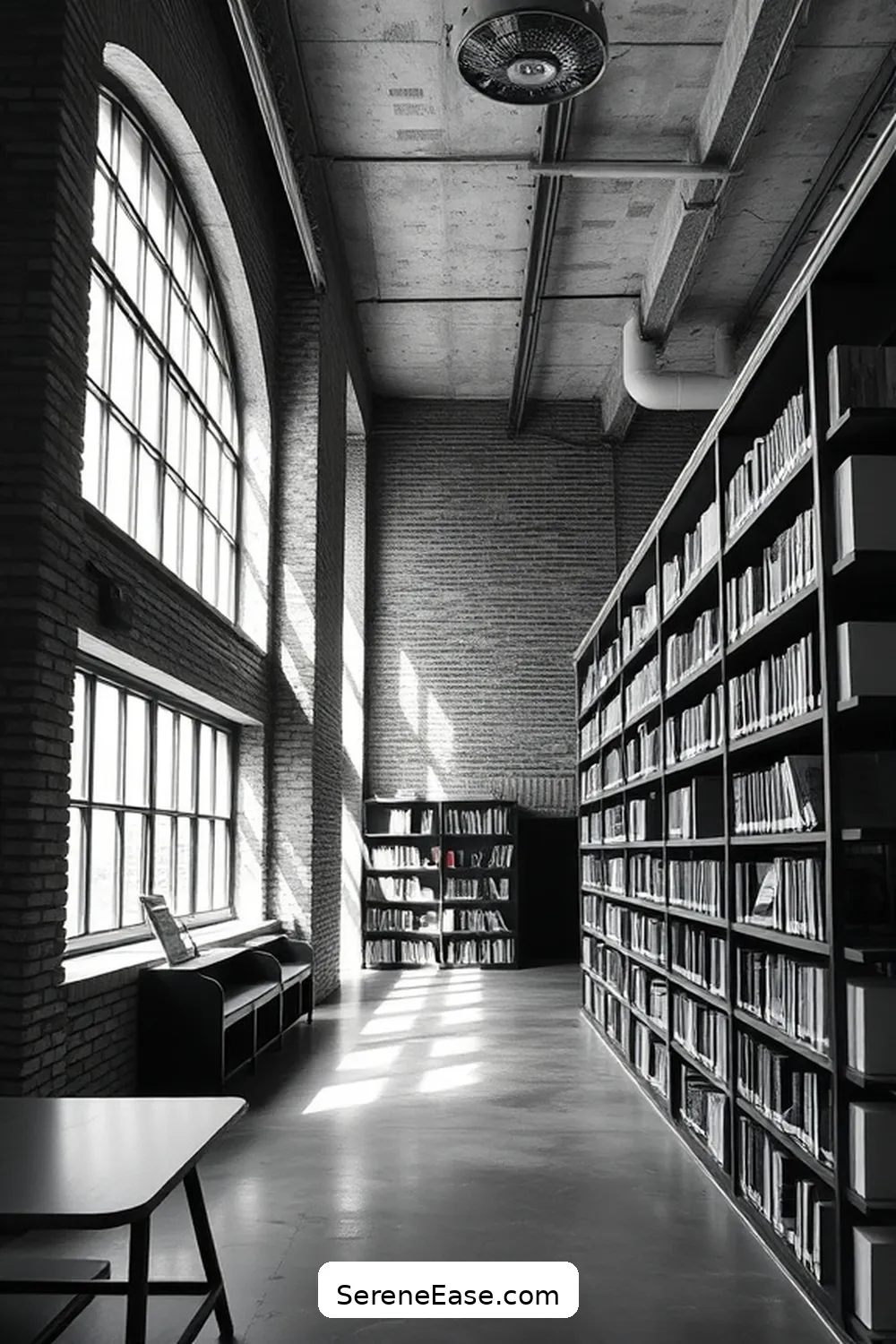 How to Create a Black and White Industrial Style Library 8 Wall Treatments and Finishes for How to Create a Black and White Industrial Style Library
