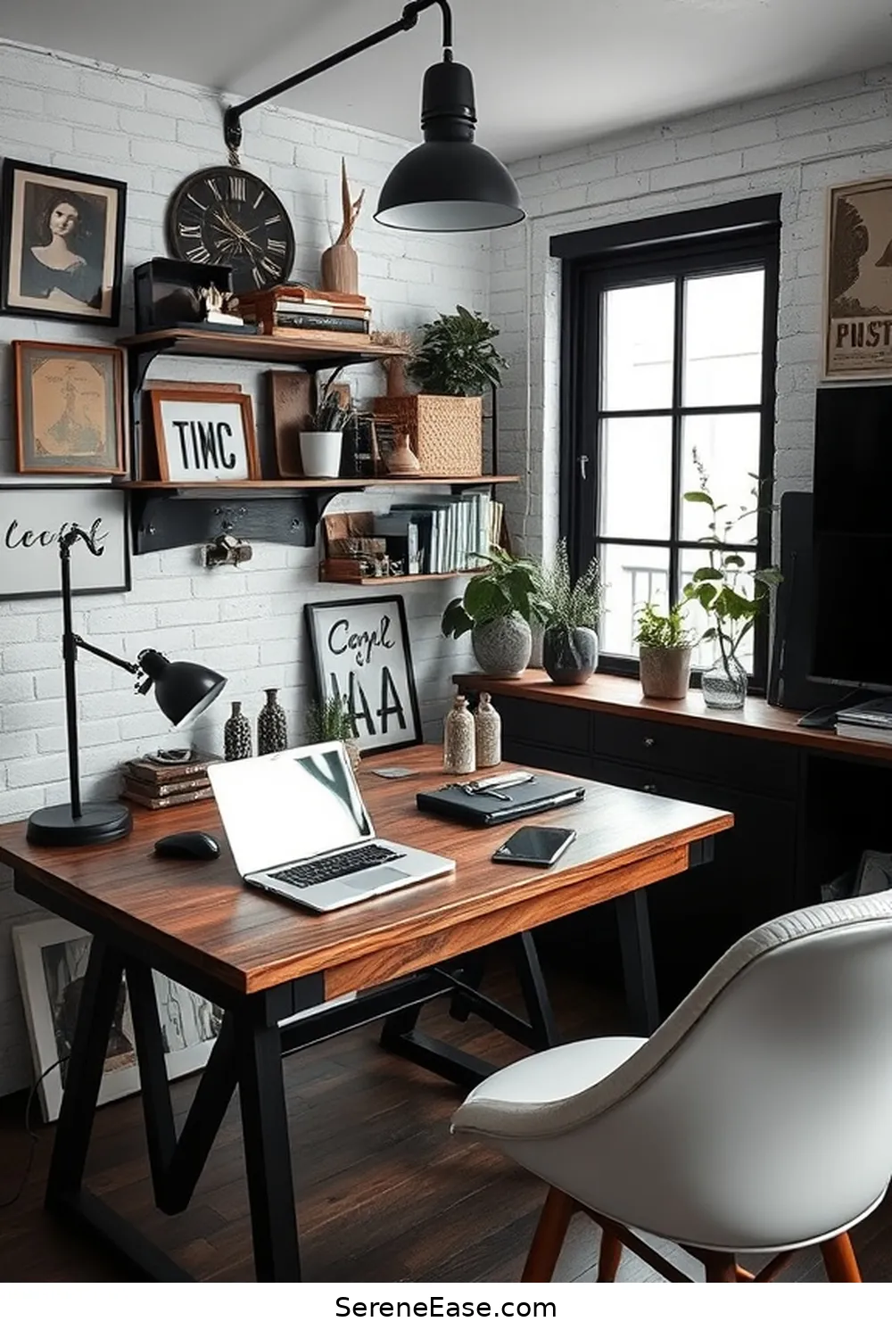 How to Create a Black and White Rustic Style Home Office 13 Enhance With Modern Technology for How to Create a Black and White Rustic Style Home Office