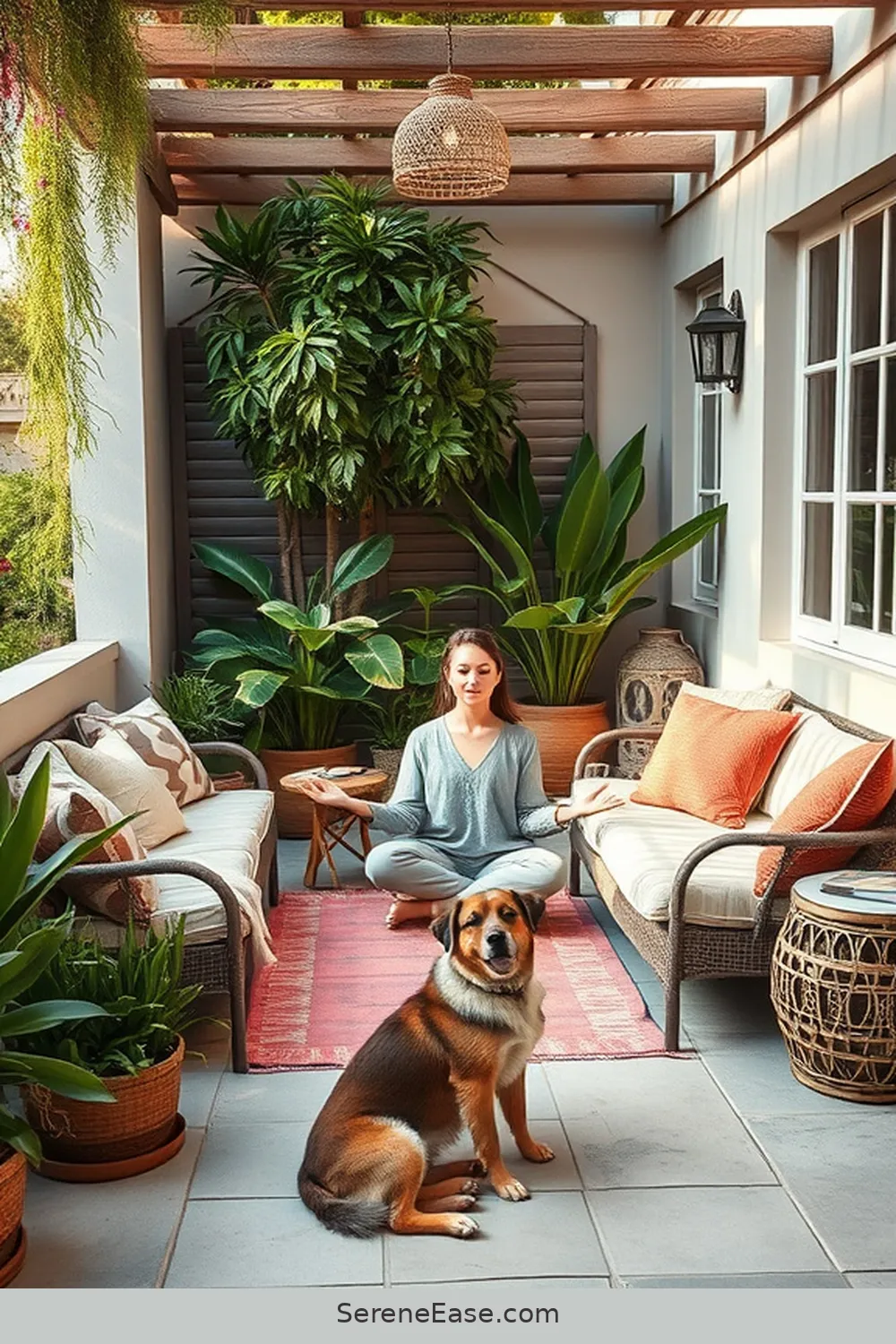 Establishing a Relaxation Zone for How to Create a Bohemian Outdoor Patio With Neutral Tones