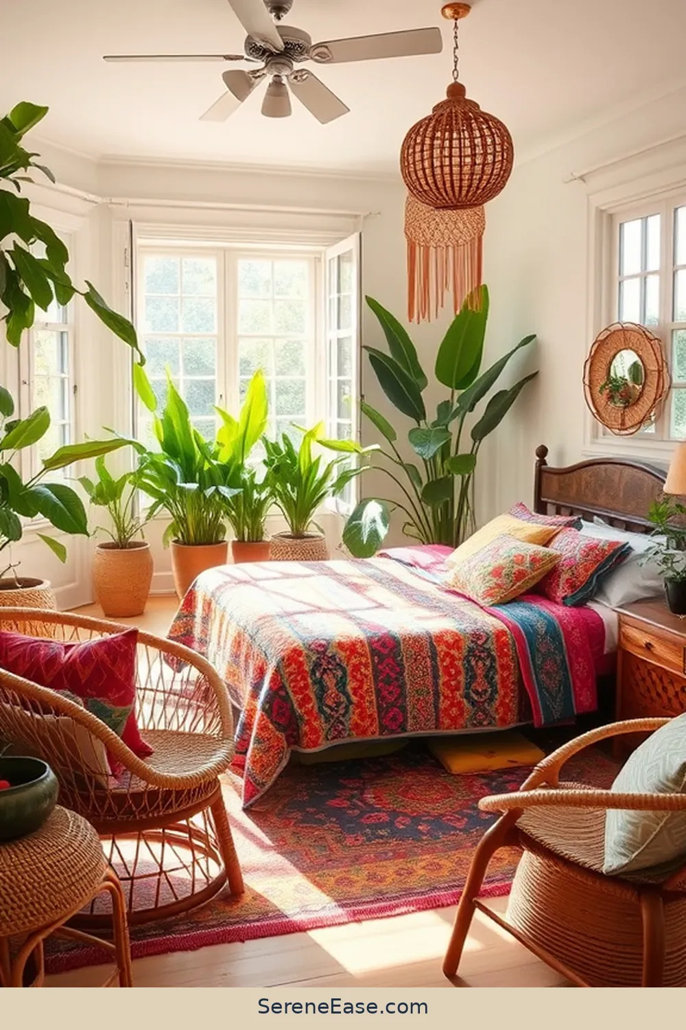 How to Create a Bold Bright Bohemian Bedroom Style 4 Incorporating Natural Elements for How to Create a Bold Bright Bohemian Bedroom Style