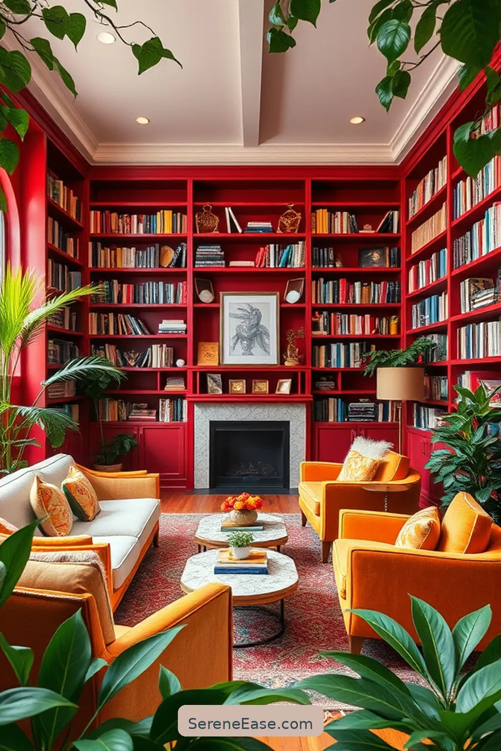 How to Create a Bold and Bright Library in Modern Farmhouse Style 2 Choosing the Right Color Palette for How to Create a Bold and Bright Library in Modern Farmhouse Style
