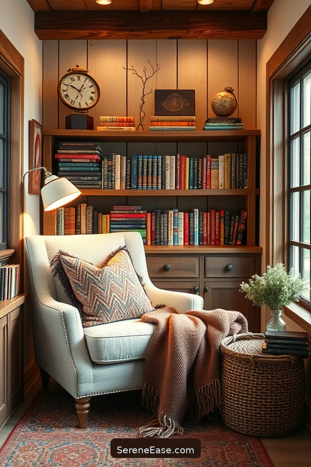 How to Create a Bold and Bright Library in Modern Farmhouse Style 7 Creating Cozy Reading Zones for How to Create a Bold and Bright Library in Modern Farmhouse Style