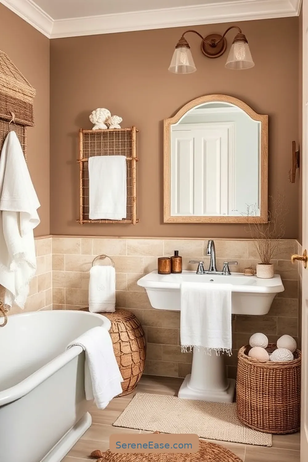 How to Create a Coastal Style Bathroom With Earth Tones 6 Utilizing Beach-Themed Accessories for How to Create a Coastal Style Bathroom With Earth Tones