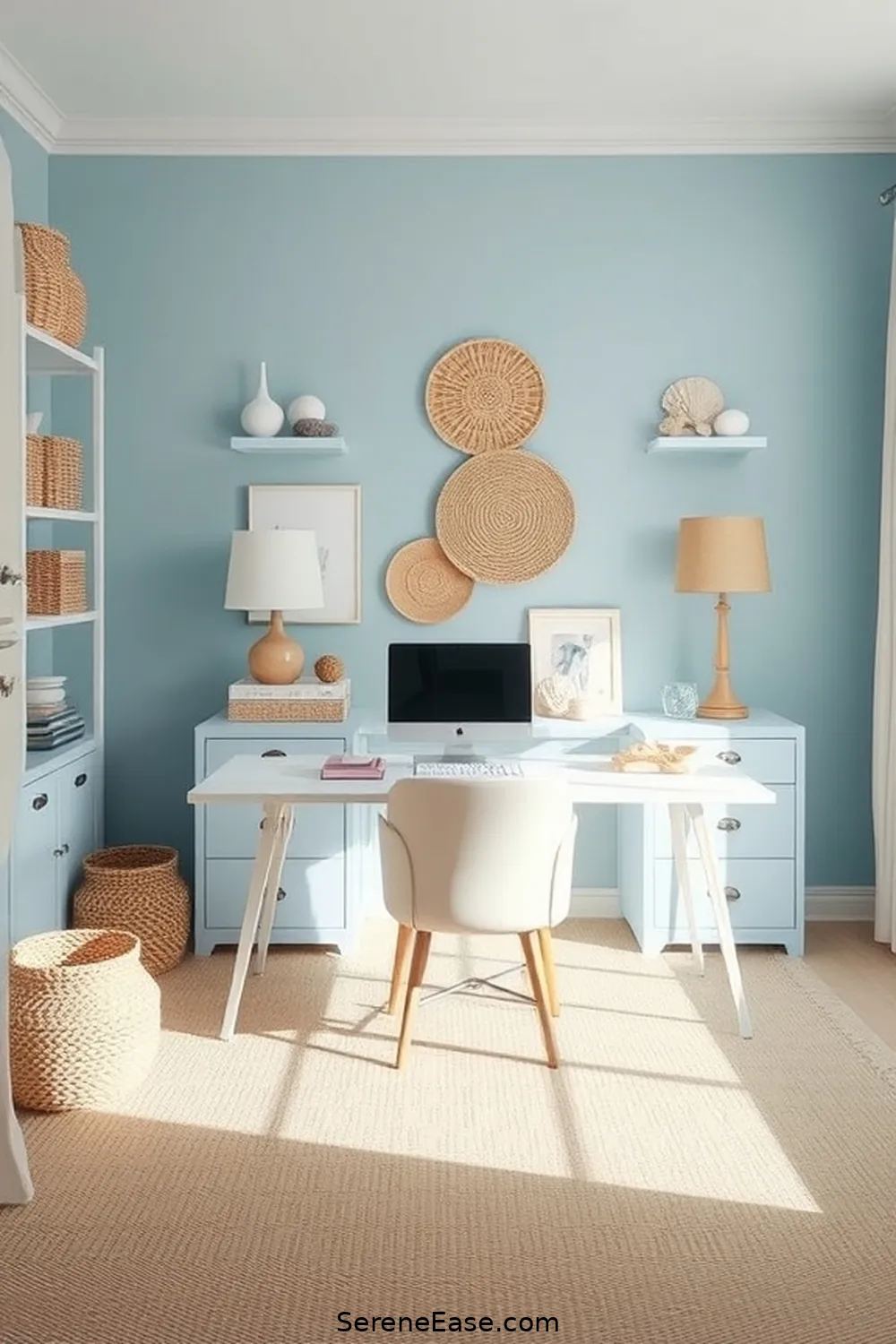 How to Create a Monochromatic Coastal Style Home Office 2 Choosing Your Color Palette for How to Create a Monochromatic Coastal Style Home Office