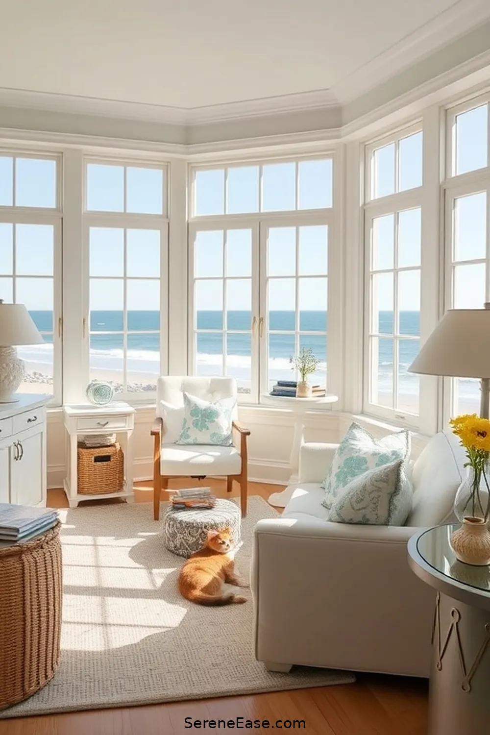 How to Create a Monochromatic Coastal Style Home Office 6 Emphasizing Natural Light for How to Create a Monochromatic Coastal Style Home Office