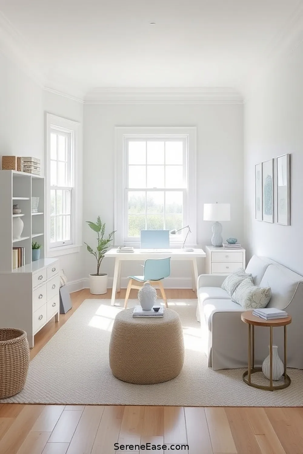How to Create a Monochromatic Coastal Style Home Office 12 Maintaining a Clutter-Free Space for How to Create a Monochromatic Coastal Style Home Office
