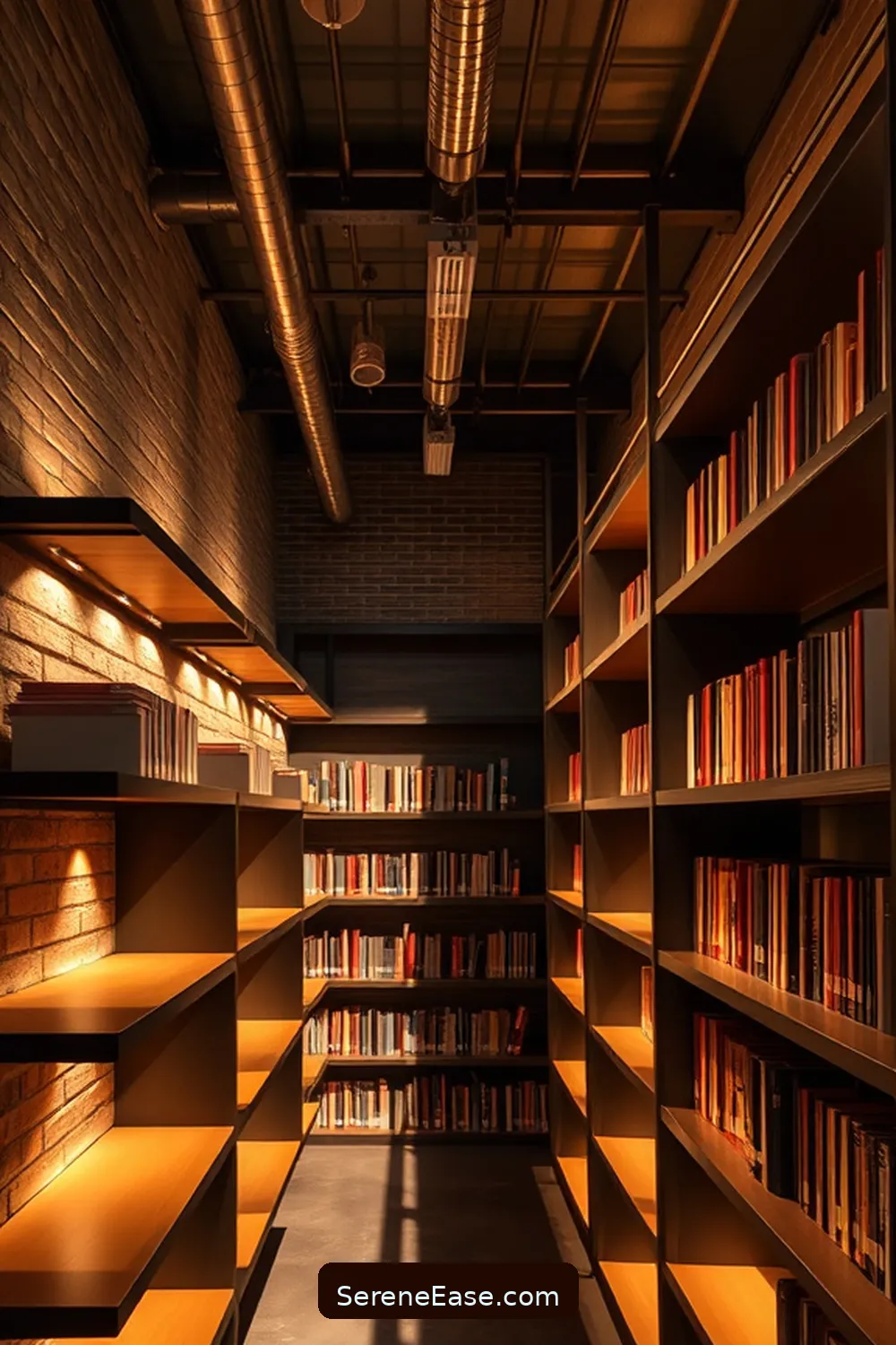 How to Create a Monochromatic Library in Industrial Style 6 Lighting for Ambiance and Functionality for How to Create a Monochromatic Library in Industrial Style