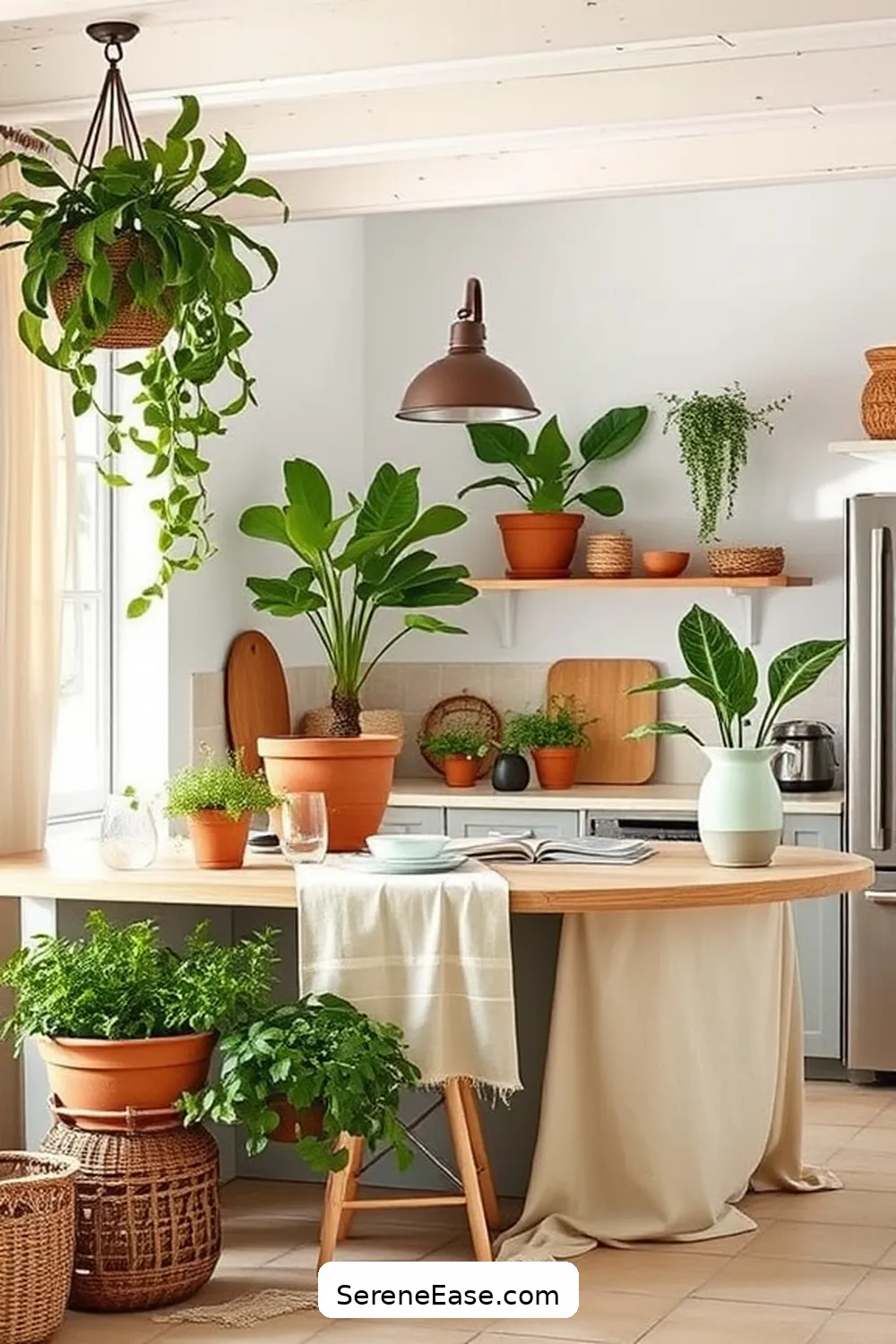 How to Incorporate Earth Tones in Coastal Kitchen Style 9 Accessorizing With Plants and Greenery for How to Incorporate Earth Tones in Coastal Kitchen Style
