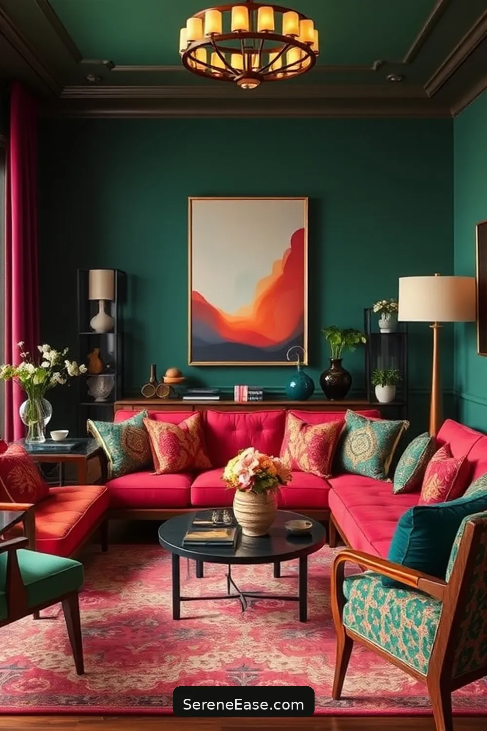 How to Incorporate Jewel Tones in Your Mid Century Modern Living Room Style 3 Choosing the Right Jewel Tones for Your Space for How to Incorporate Jewel Tones in Your Mid Century Modern Living Room Style