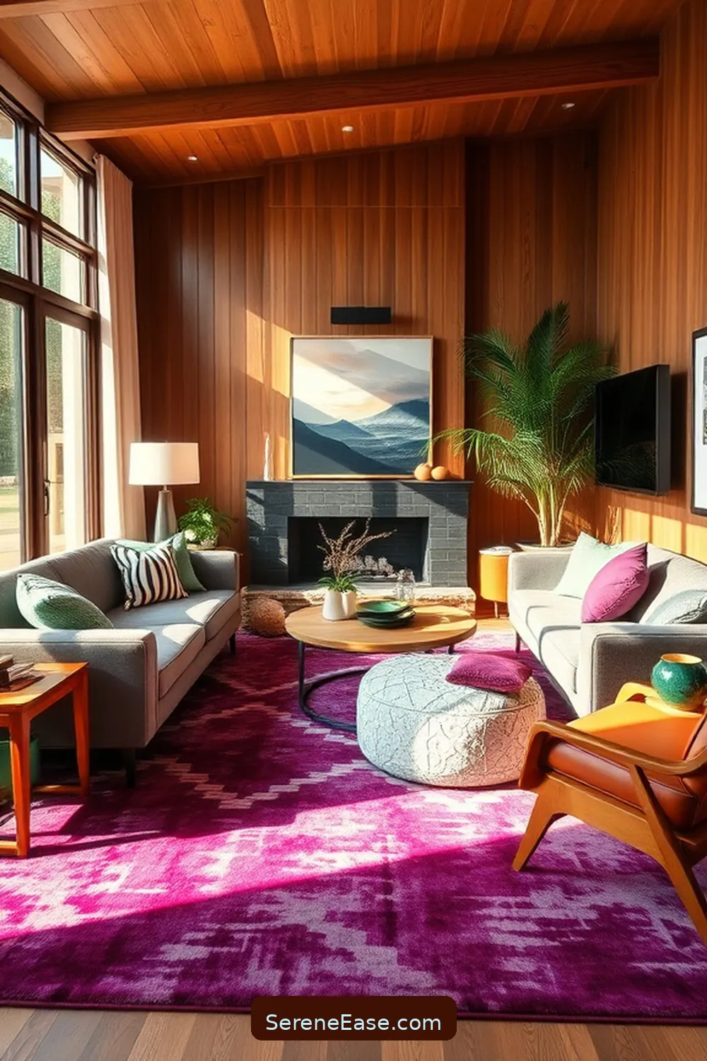 How to Incorporate Jewel Tones in Your Mid Century Modern Living Room Style 11 Jewel Tone Rugs to Anchor the Room for How to Incorporate Jewel Tones in Your Mid Century Modern Living Room Style