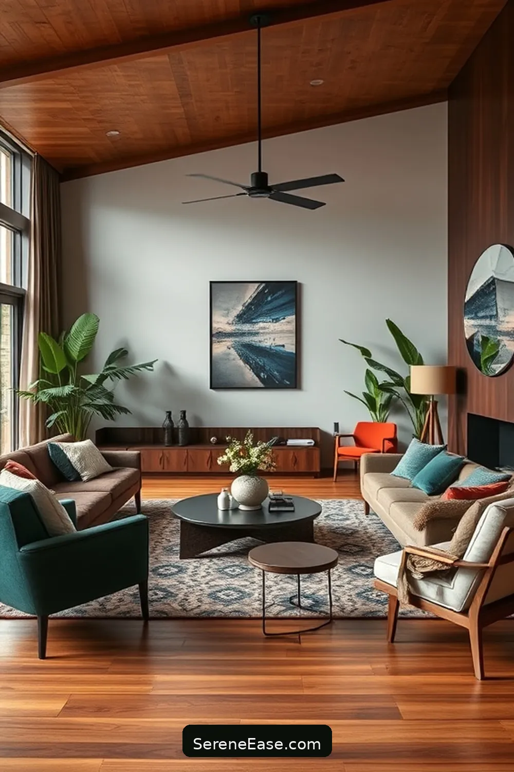 How to Incorporate Jewel Tones in Your Mid Century Modern Living Room Style 9 Mixing Jewel Tones With Neutral Elements for How to Incorporate Jewel Tones in Your Mid Century Modern Living Room Style