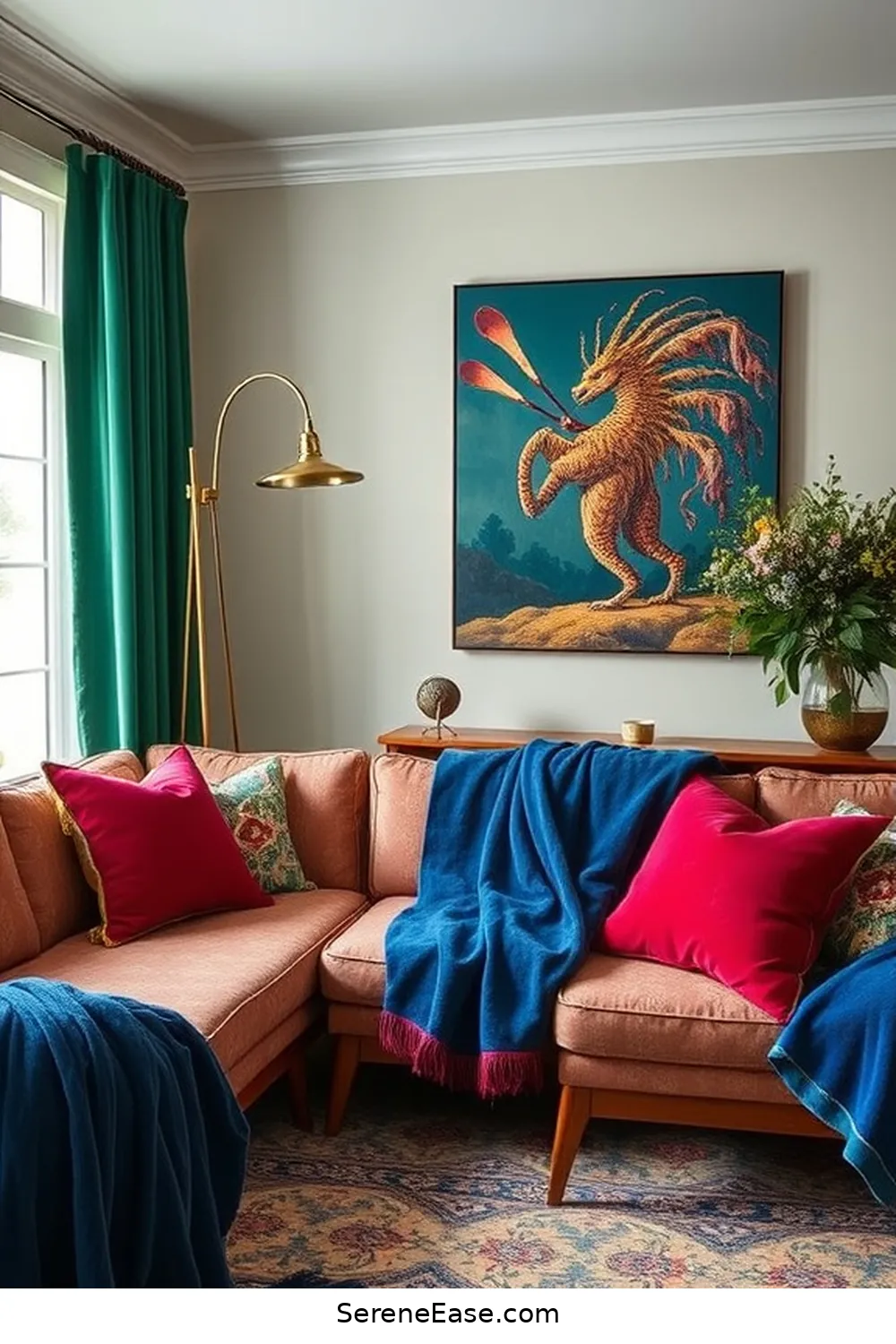 How to Incorporate Jewel Tones in Your Mid Century Modern Living Room Style 6 Textiles and Fabrics in Rich Colors for How to Incorporate Jewel Tones in Your Mid Century Modern Living Room Style