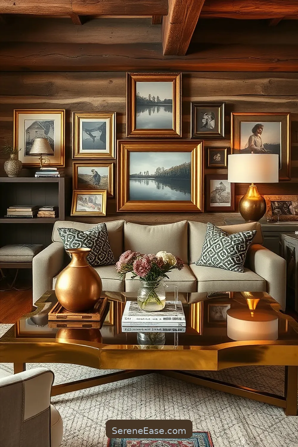 How to Incorporate Metallic Accents in a Rustic Living Room Style 2 Choosing the Right Metallic Finishes for How to Incorporate Metallic Accents in a Rustic Living Room Style
