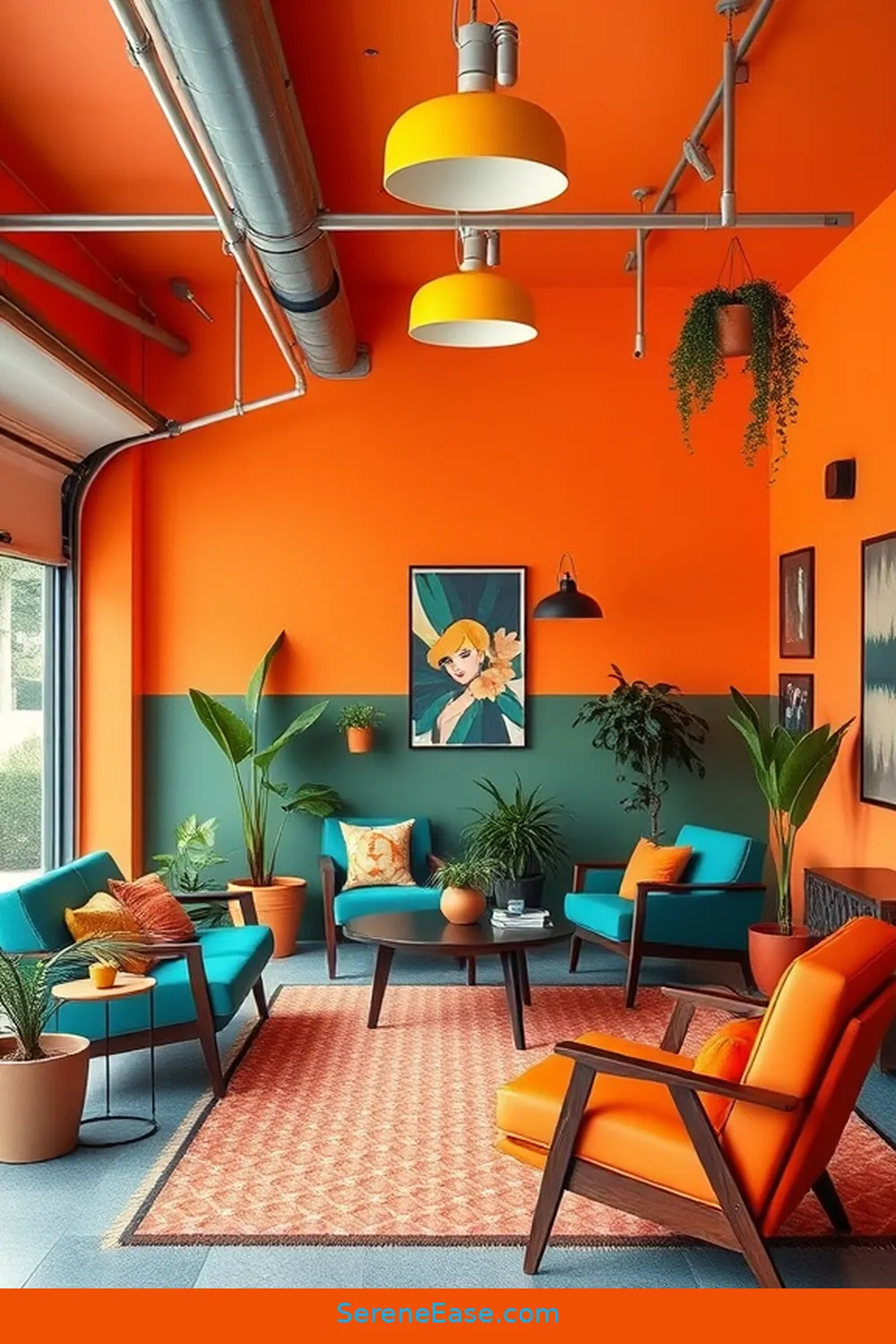 How to Infuse Bold and Bright Mid-Century Modern Style Into a Garage Space 4 Choosing a Color Palette for How to Infuse Bold and Bright Mid-Century Modern Style Into a Garage Space