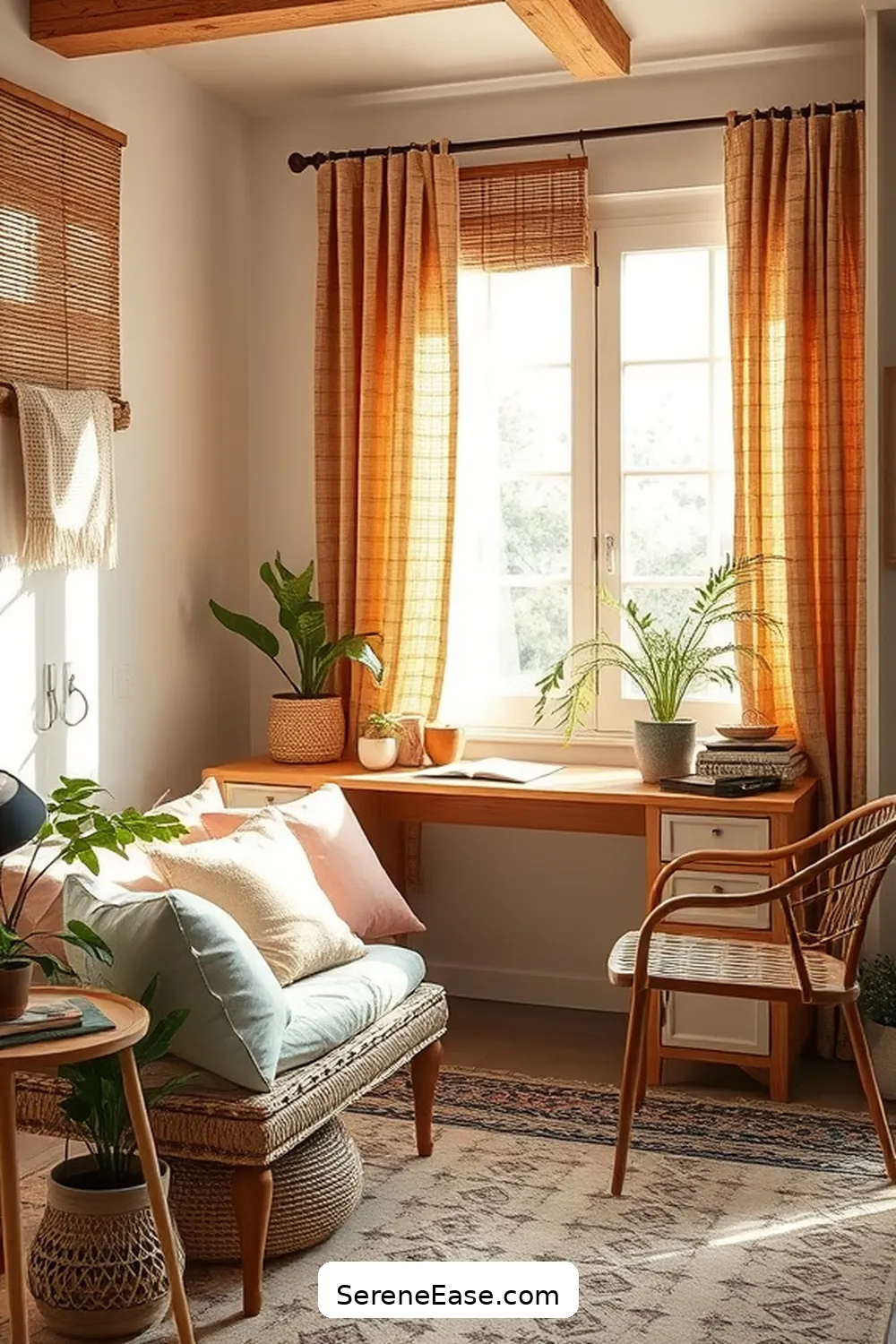 How to Infuse Pastels Into Bohemian Home Office Decor 5 Adding Natural Elements for How to Infuse Pastels Into Bohemian Home Office Decor