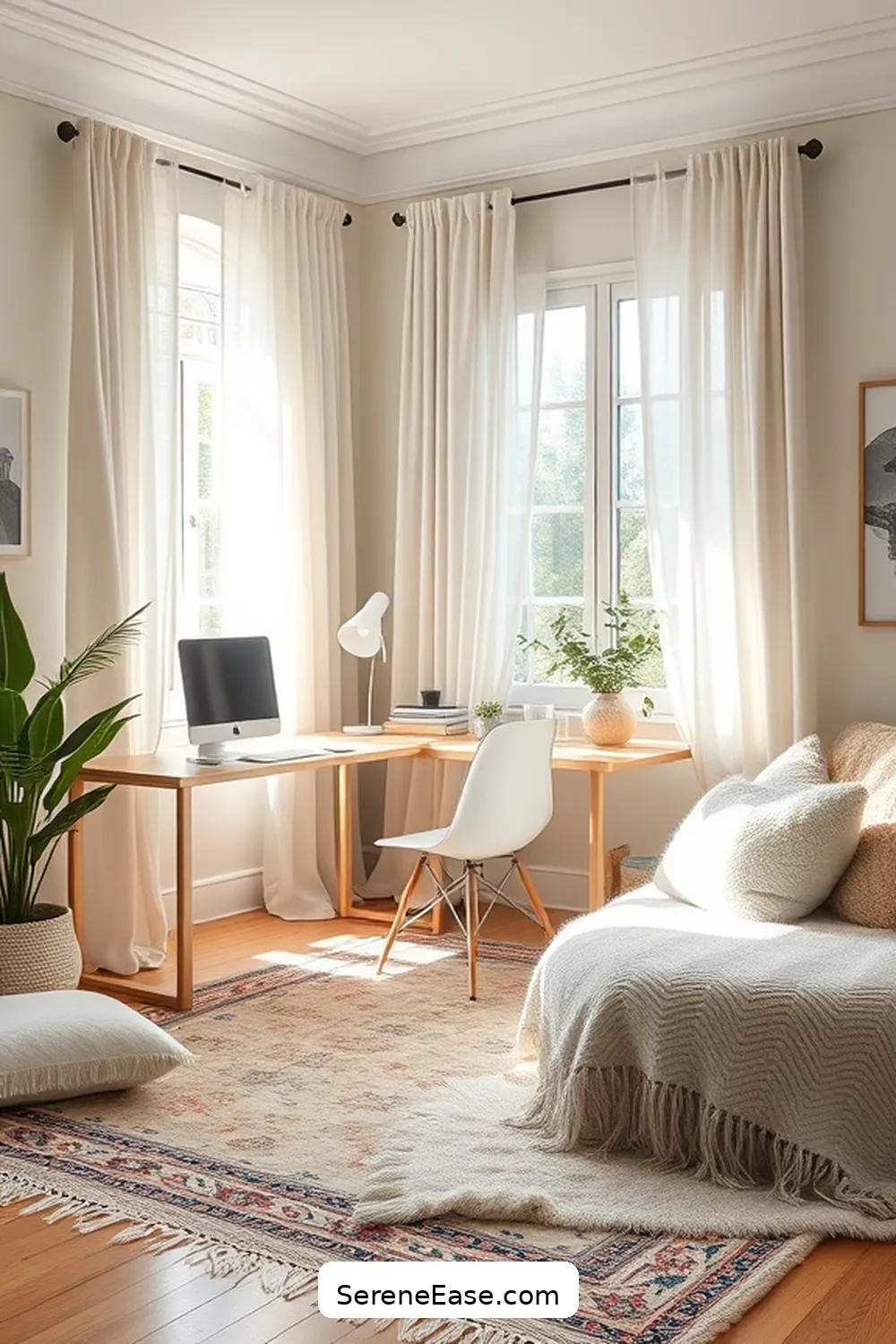 How to Infuse Pastels Into Bohemian Home Office Decor 3 Incorporating Pastel Textiles for How to Infuse Pastels Into Bohemian Home Office Decor