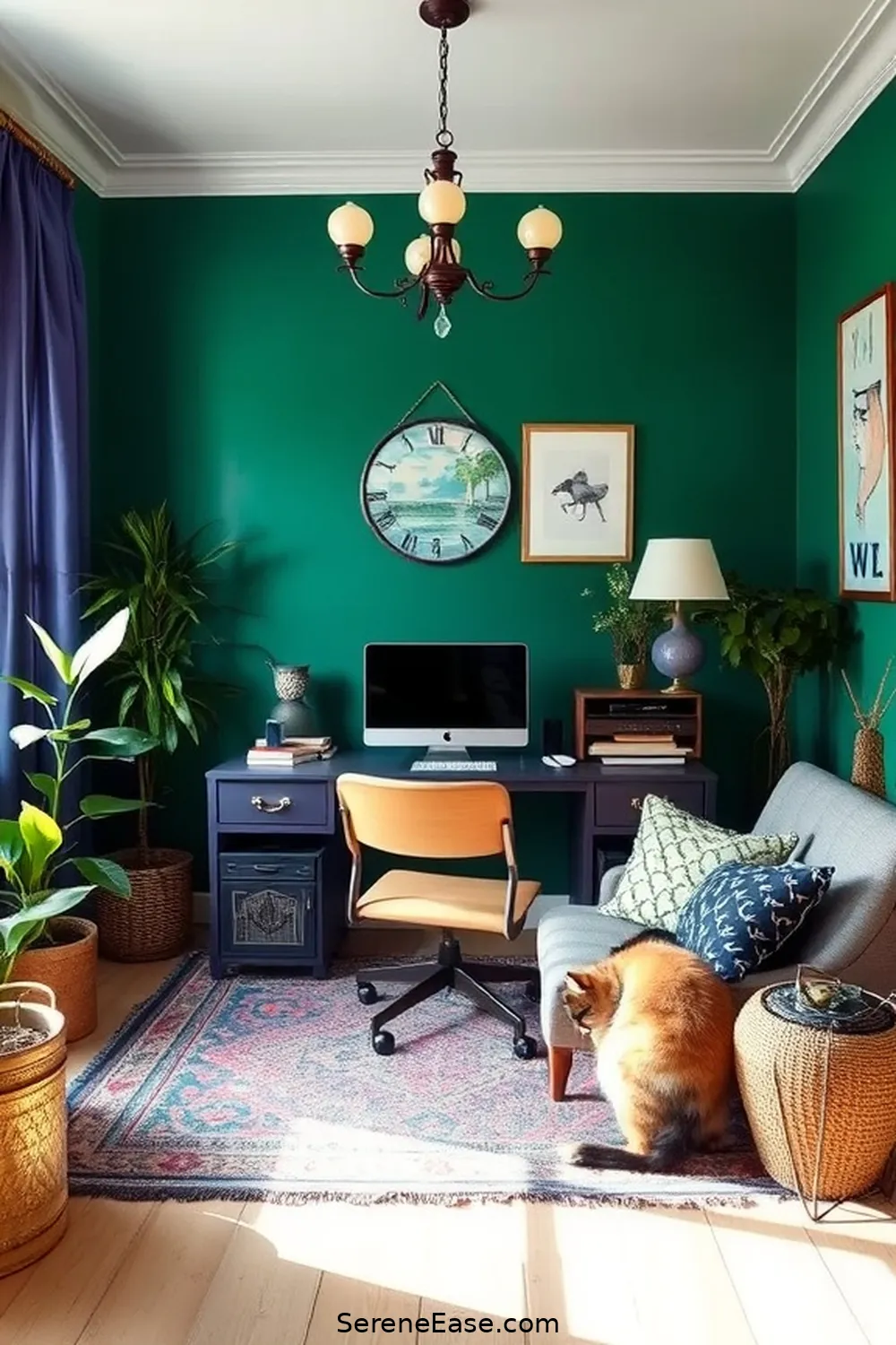 How to Style Your Home Office With Jewel Tones and Bohemian Flair 2 Choosing the Right Jewel Tones for Your Space for How to Style Your Home Office With Jewel Tones and Bohemian Flair