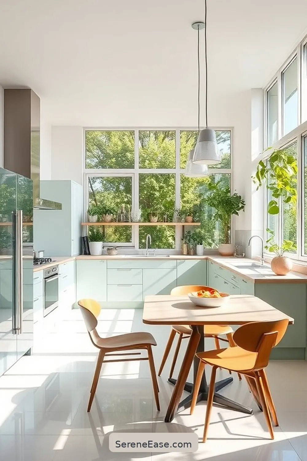 How to Style Your Kitchen in Pastels With Mid-Century Modern Design 11 Creating Open and Airy Spaces for How to Style Your Kitchen in Pastels With Mid-Century Modern Design