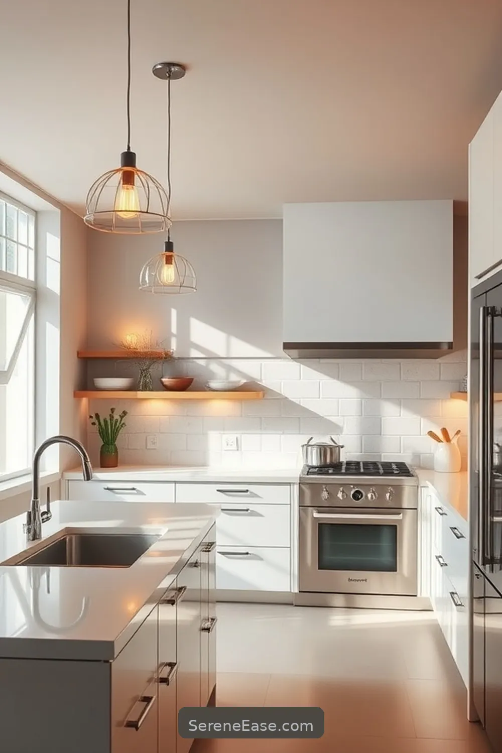 How to Style Your Kitchen in Pastels With Mid-Century Modern Design 9 Lighting Choices for a Soft Glow for How to Style Your Kitchen in Pastels With Mid-Century Modern Design