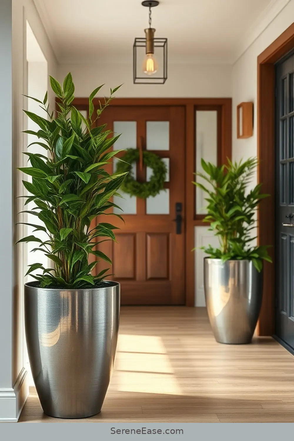 How to Style Your Modern Farmhouse Entryway With Metallic Accents 9 Incorporating Metallic Plants and Planters for How to Style Your Modern Farmhouse Entryway With Metallic Accents