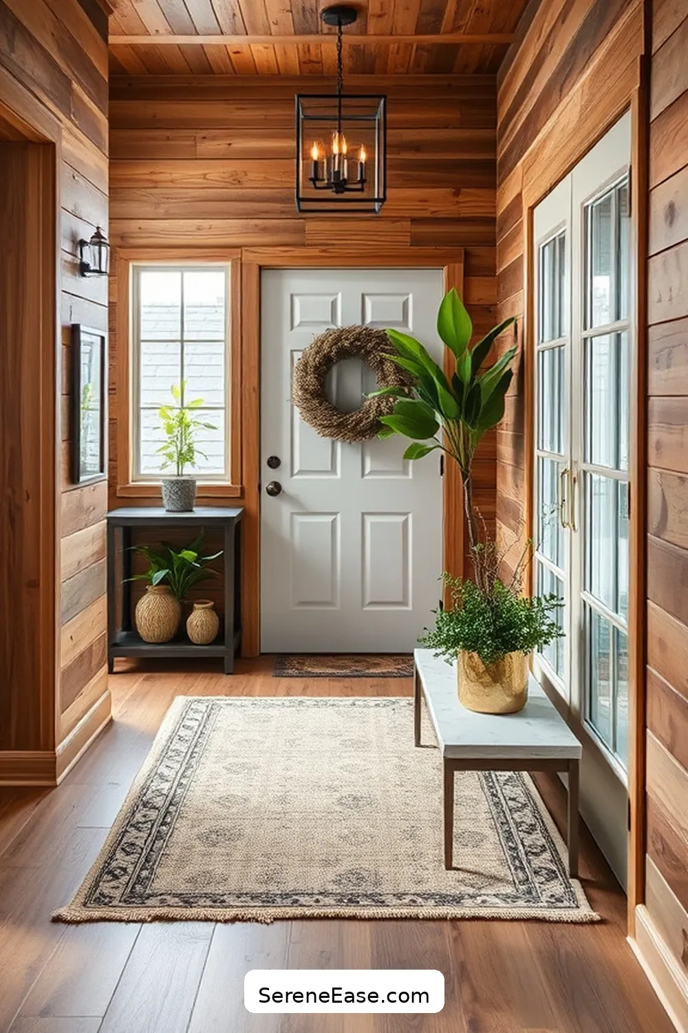 How to Style Your Modern Farmhouse Entryway With Metallic Accents 8 Layering Textures With Metals for How to Style Your Modern Farmhouse Entryway With Metallic Accents