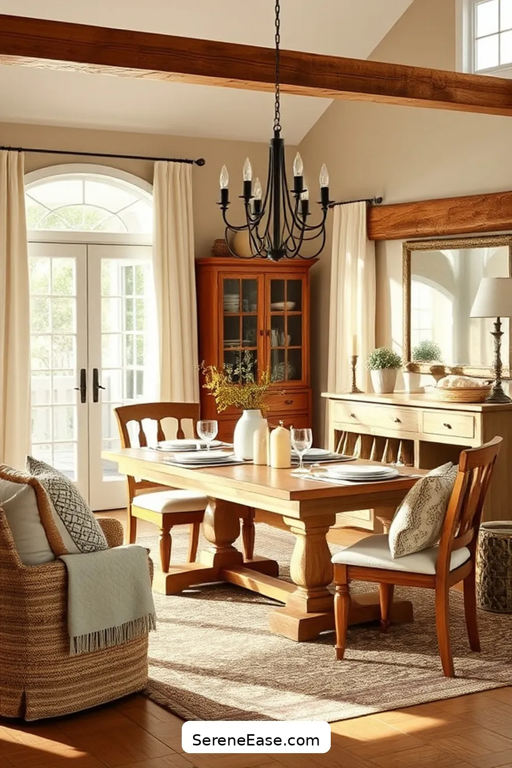 Selecting Farmhouse-Inspired Furniture for How to Transform Your Dining Room With Neutral Tones in Modern Farmhouse Style