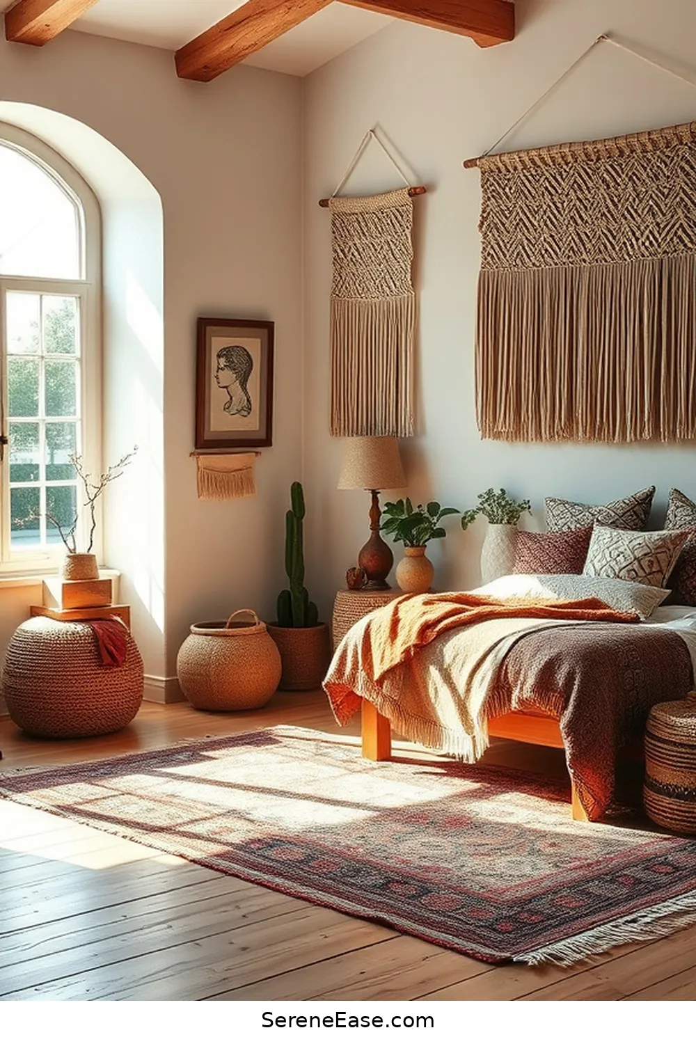 How to Use Earth Tones in Your Bohemian Style Bedroom 3 Incorporating Earthy Textiles for How to Use Earth Tones in Your Bohemian Style Bedroom