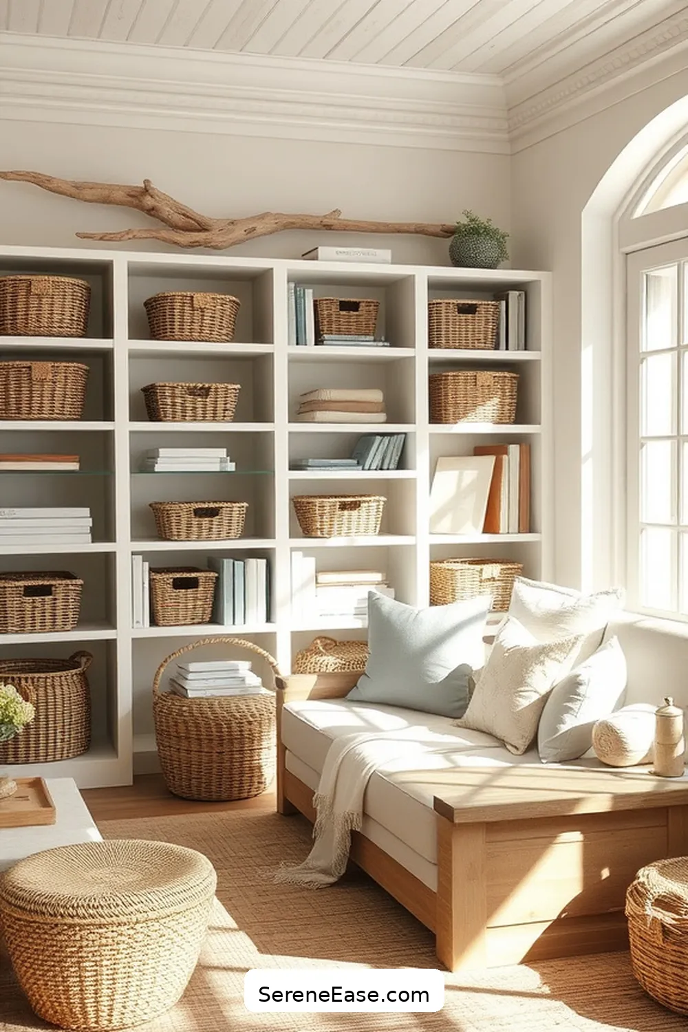 Incorporate Neutral Tones in Your Coastal Style Library 7 Incorporating Natural Materials for Incorporate Neutral Tones in Your Coastal Style Library
