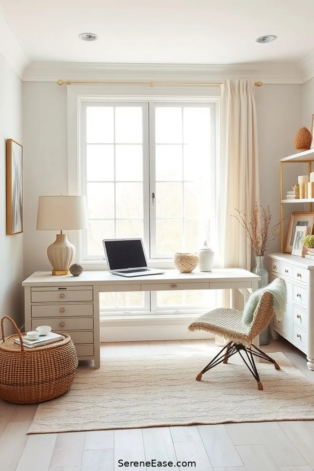 Incorporate Neutral Tones in a Coastal Home Office 6 Adding Coastal Decor Accents for Incorporate Neutral Tones in a Coastal Home Office