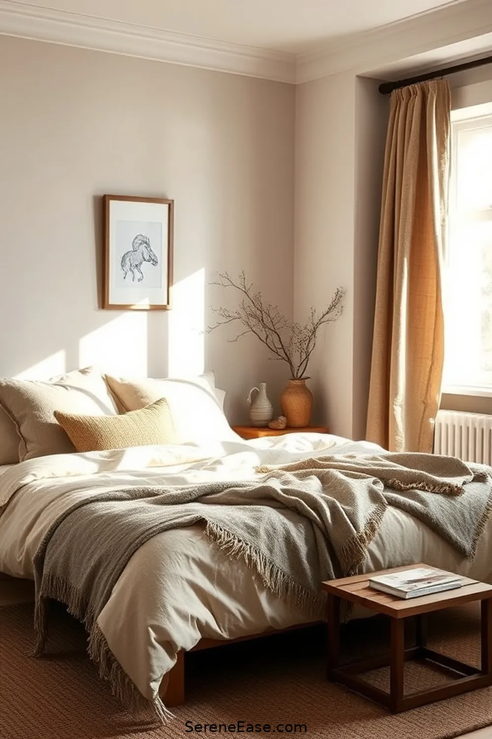 Incorporating Earth Tones in Scandinavian-Style Bedrooms 6 Textiles and Fabrics to Enhance Comfort for Incorporating Earth Tones in Scandinavian-Style Bedrooms