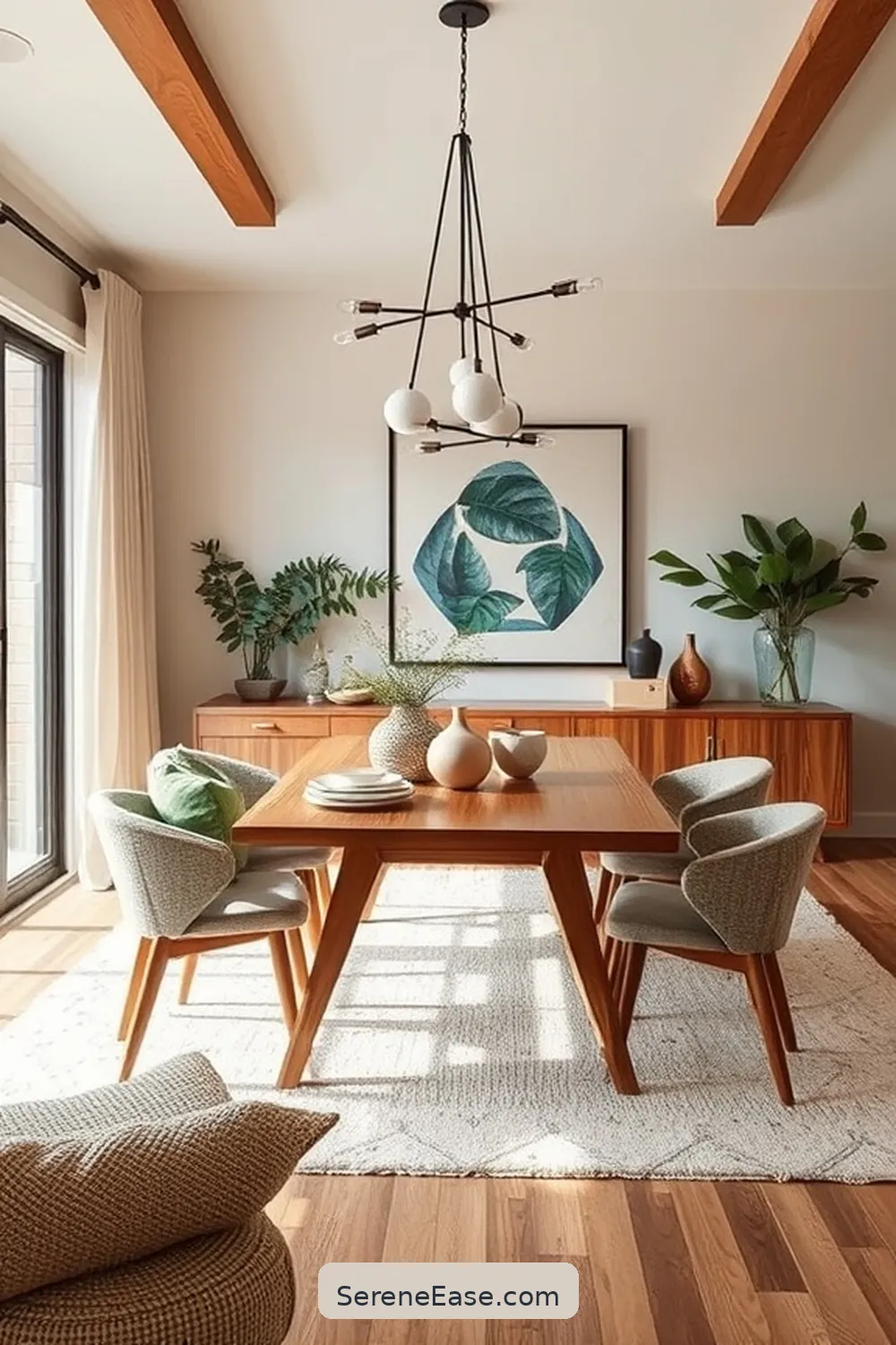 Incorporating Earth Tones in Your Mid-Century Modern Dining Room Style 6 Creating a Cohesive Look With Accessories and Decor for Incorporating Earth Tones in Your Mid-Century Modern Dining Room Style