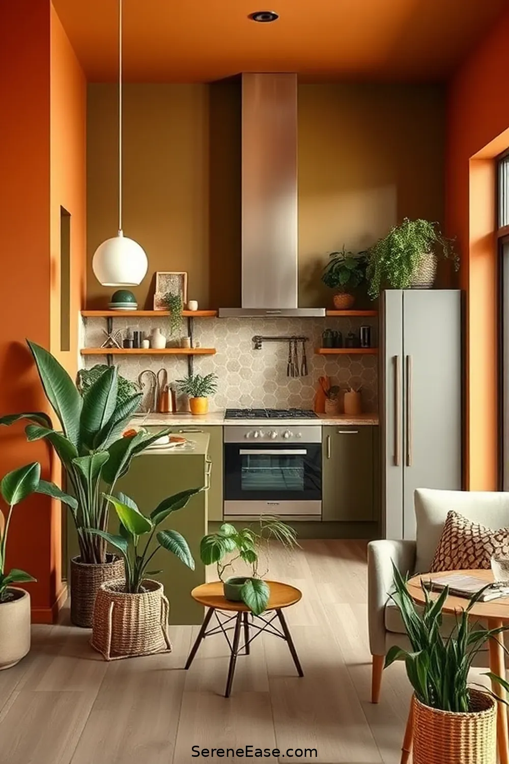 Incorporating Earth Tones in Your Mid-Century Modern Kitchen 5 Painting Walls With Earthy Hues for Incorporating Earth Tones in Your Mid-Century Modern Kitchen