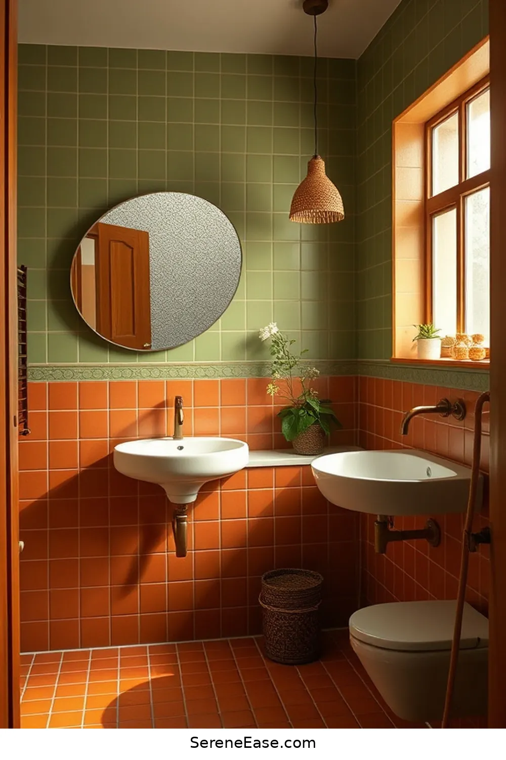 Incorporating Earth Tones in a Mid-Century Modern Bathroom Style 2 Choosing the Right Earth Tones for Your Space for Incorporating Earth Tones in a Mid-Century Modern Bathroom Style