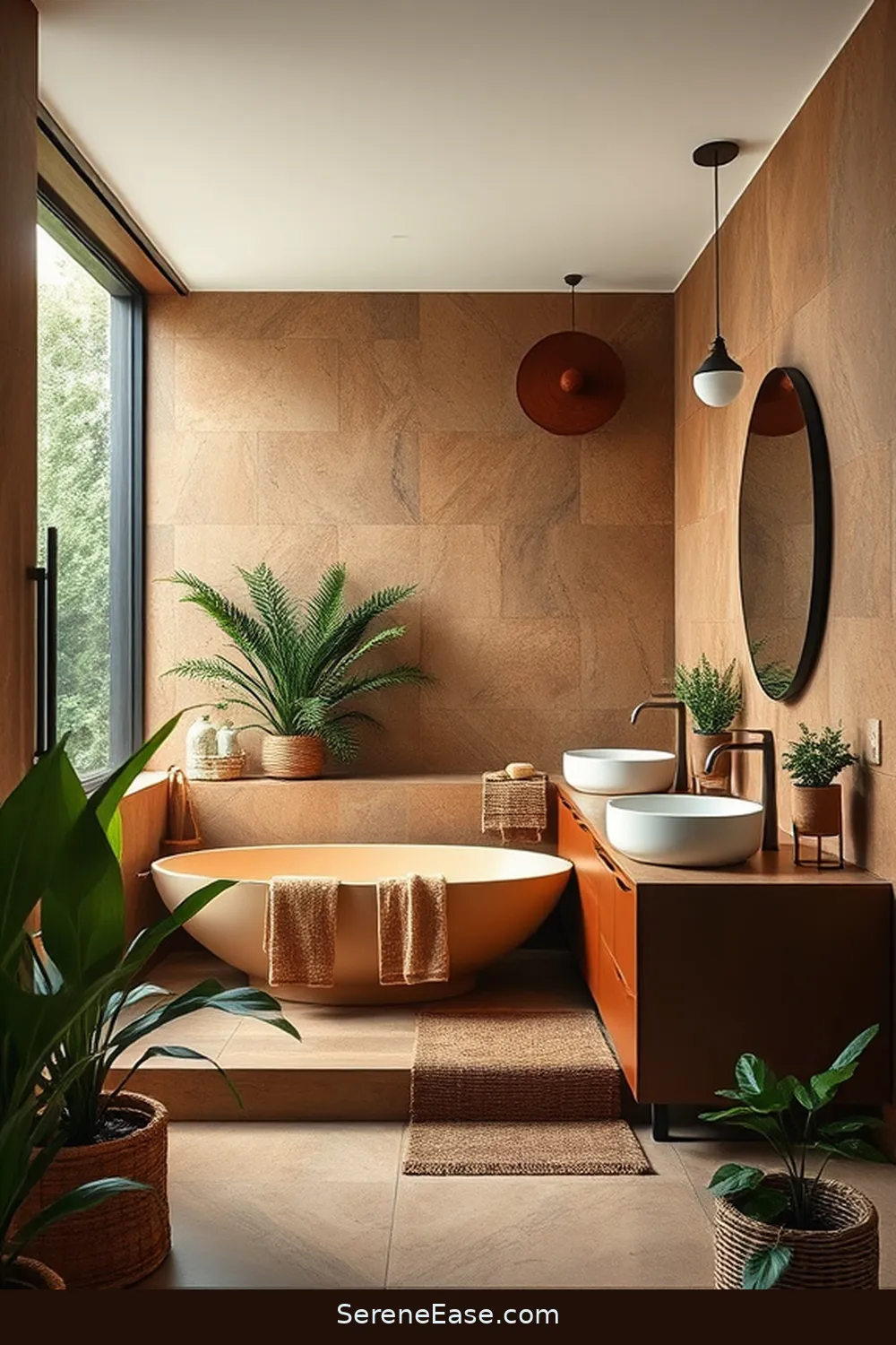 Incorporating Earth Tones in a Mid-Century Modern Bathroom Style 7 Creating a Cohesive Design With Earth Tones for Incorporating Earth Tones in a Mid-Century Modern Bathroom Style
