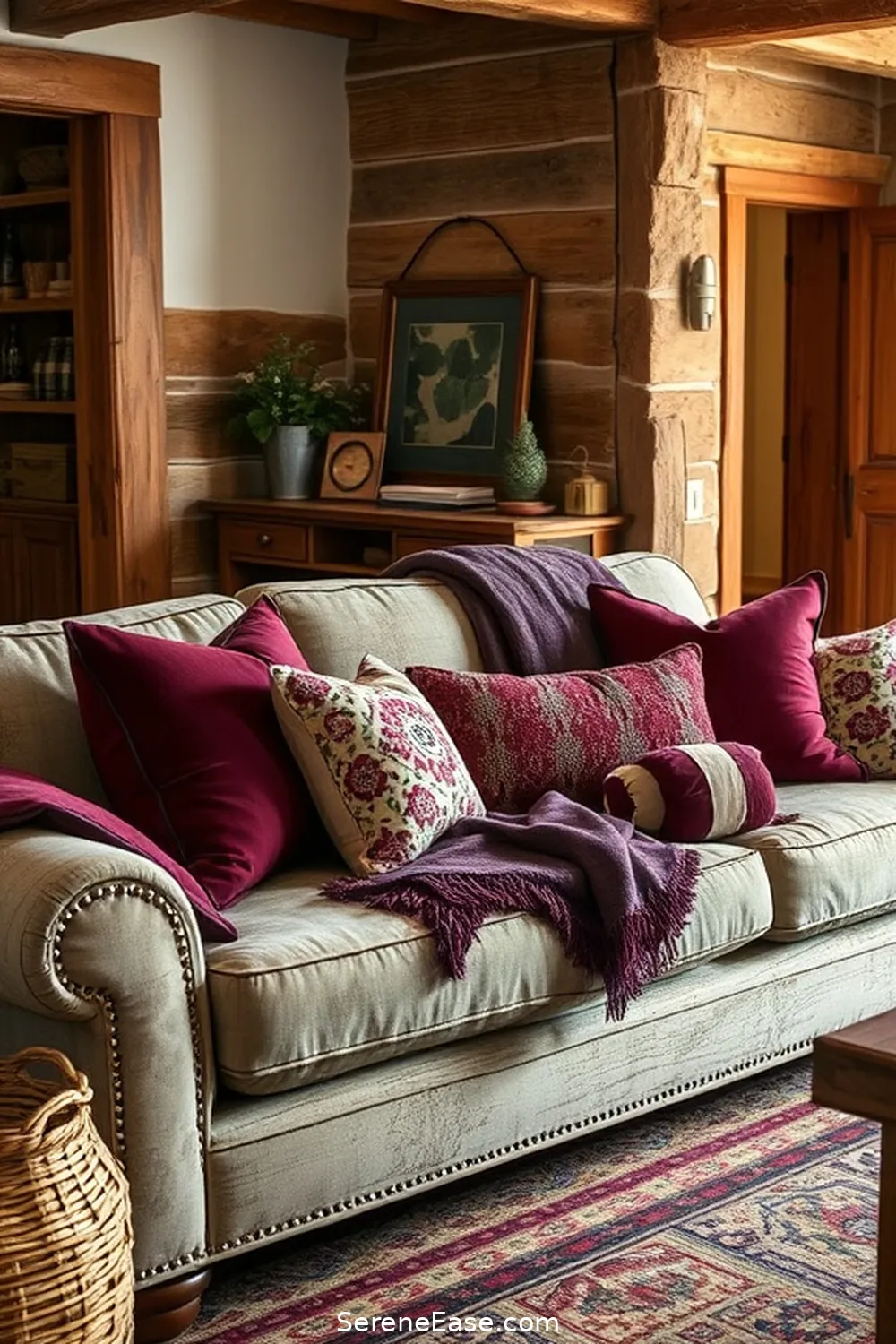 Incorporating Jewel Tones Into Your Rustic Living Room Style 5 Accent Pillows and Throws for Incorporating Jewel Tones Into Your Rustic Living Room Style